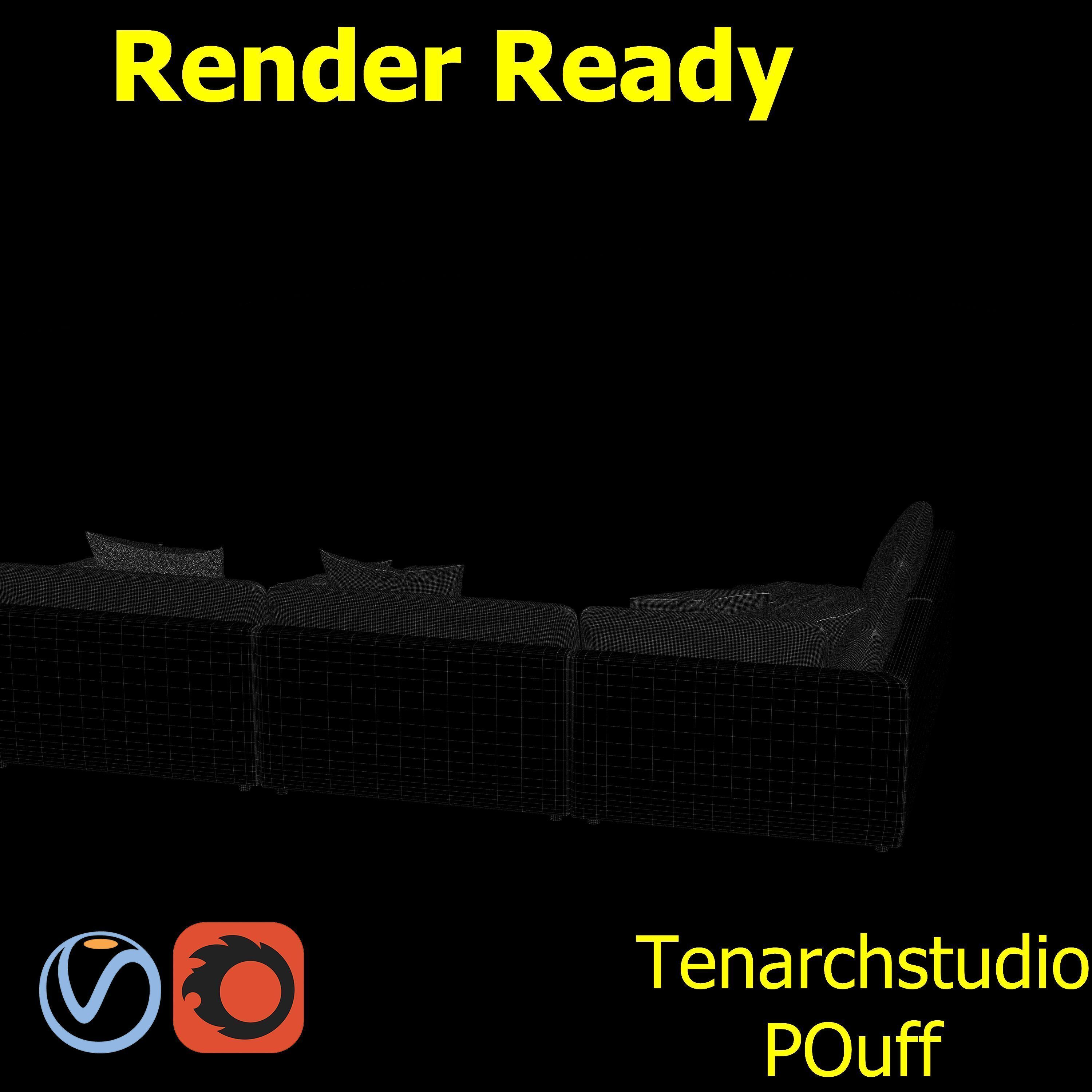 tenarchstudio  blanche katarina sectional sofa render ready 3D model_7