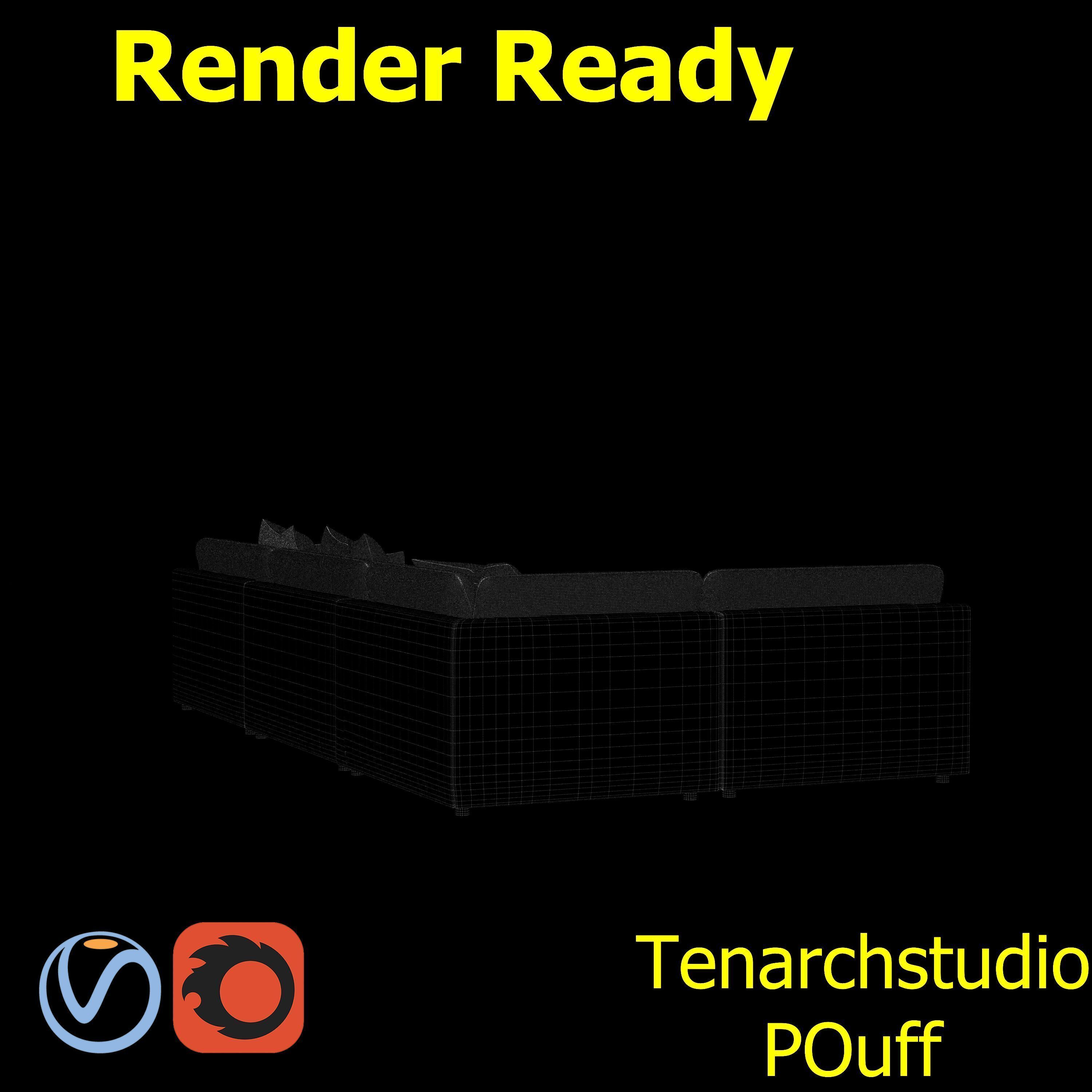 tenarchstudio  blanche katarina sectional sofa render ready 3D model_28