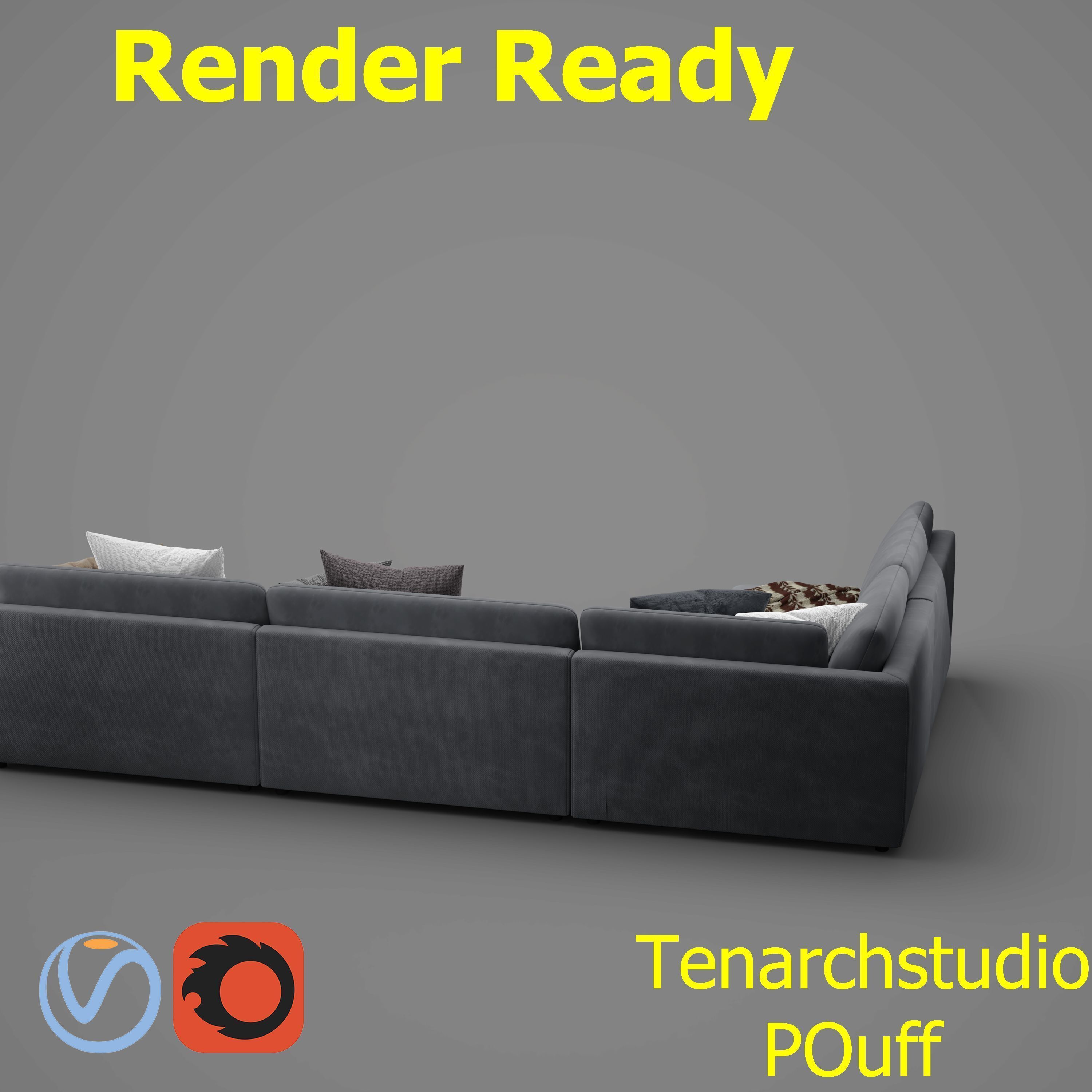 tenarchstudio  blanche katarina sectional sofa render ready 3D model_6