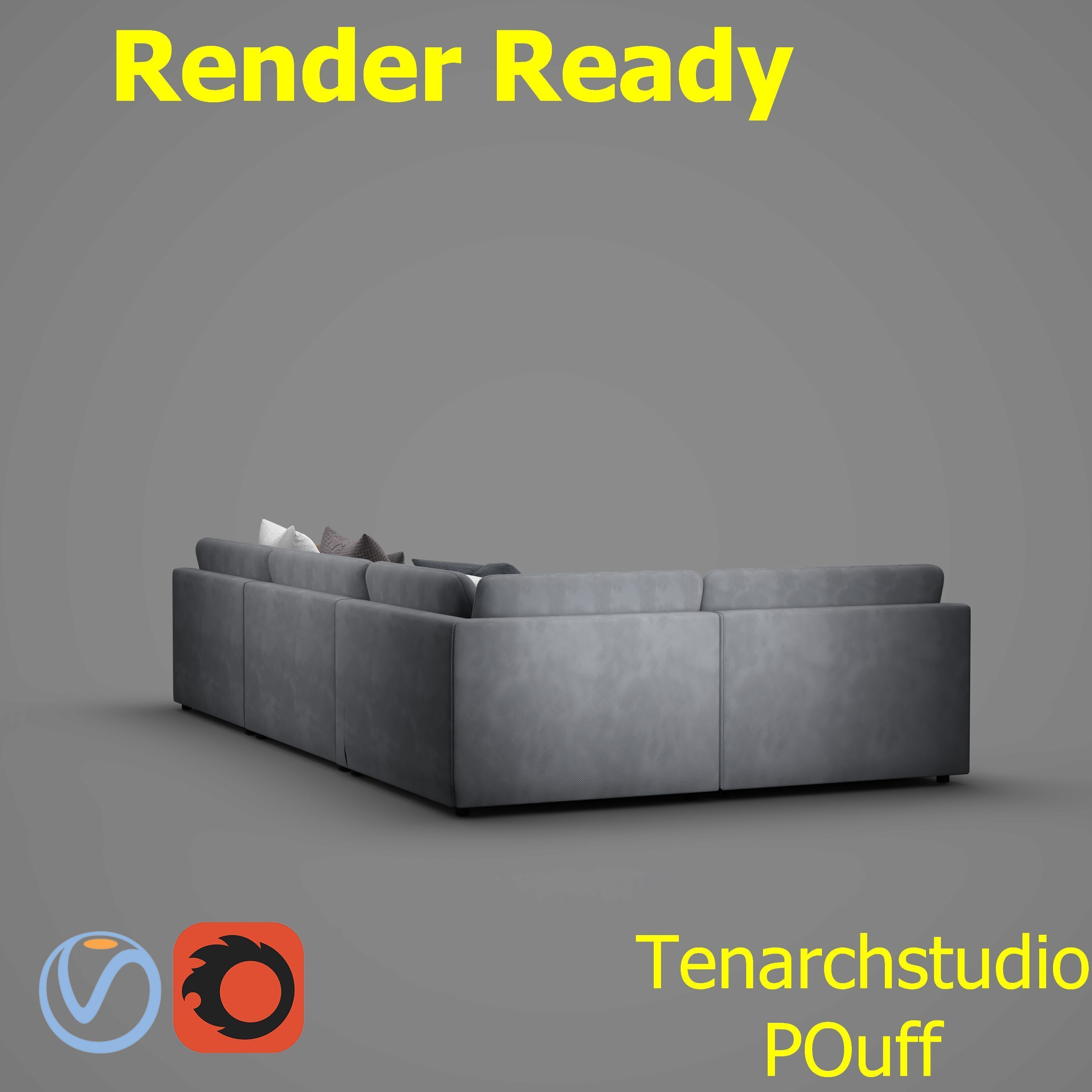 tenarchstudio  blanche katarina sectional sofa render ready 3D model_27
