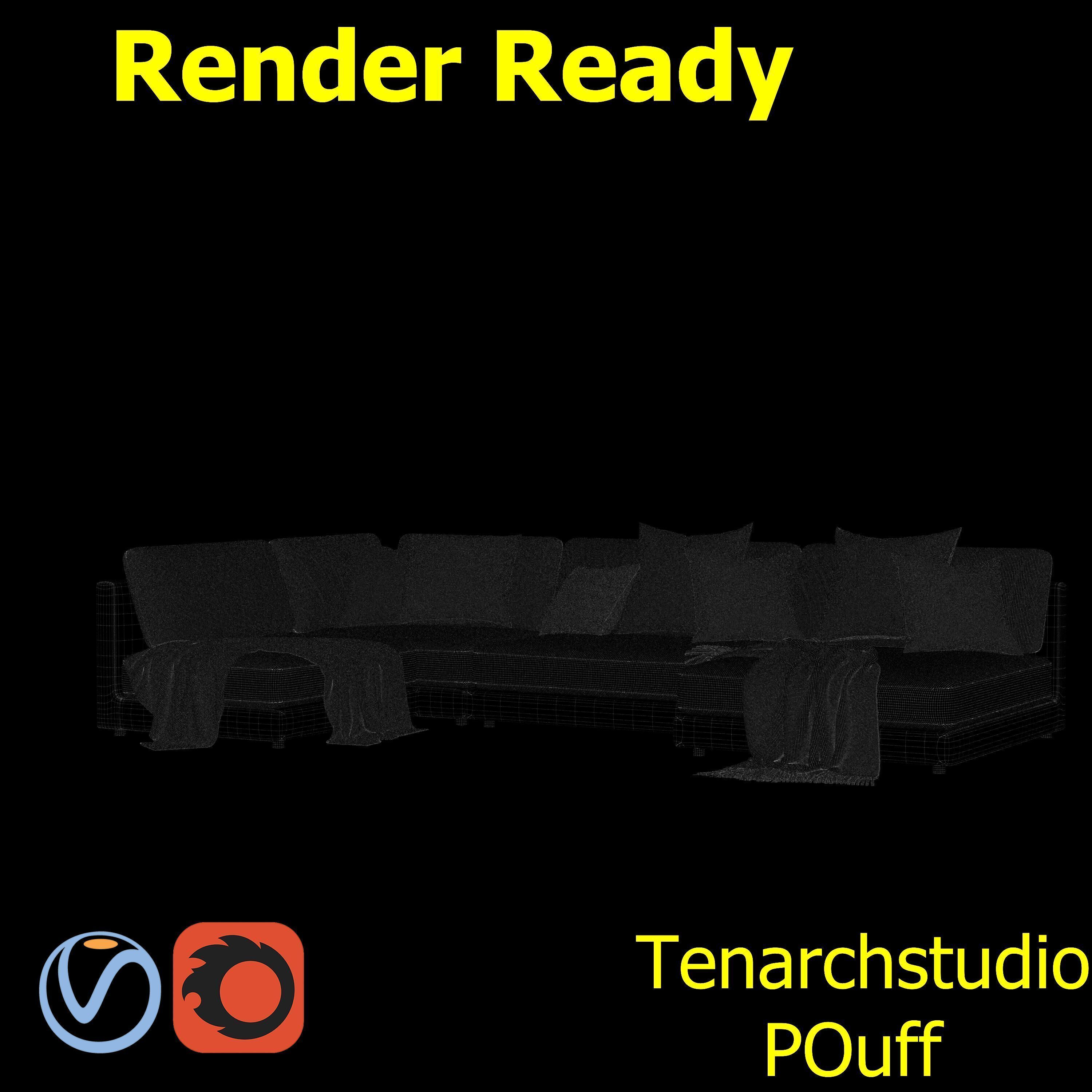 tenarchstudio  blanche katarina sectional sofa render ready 3D model_19