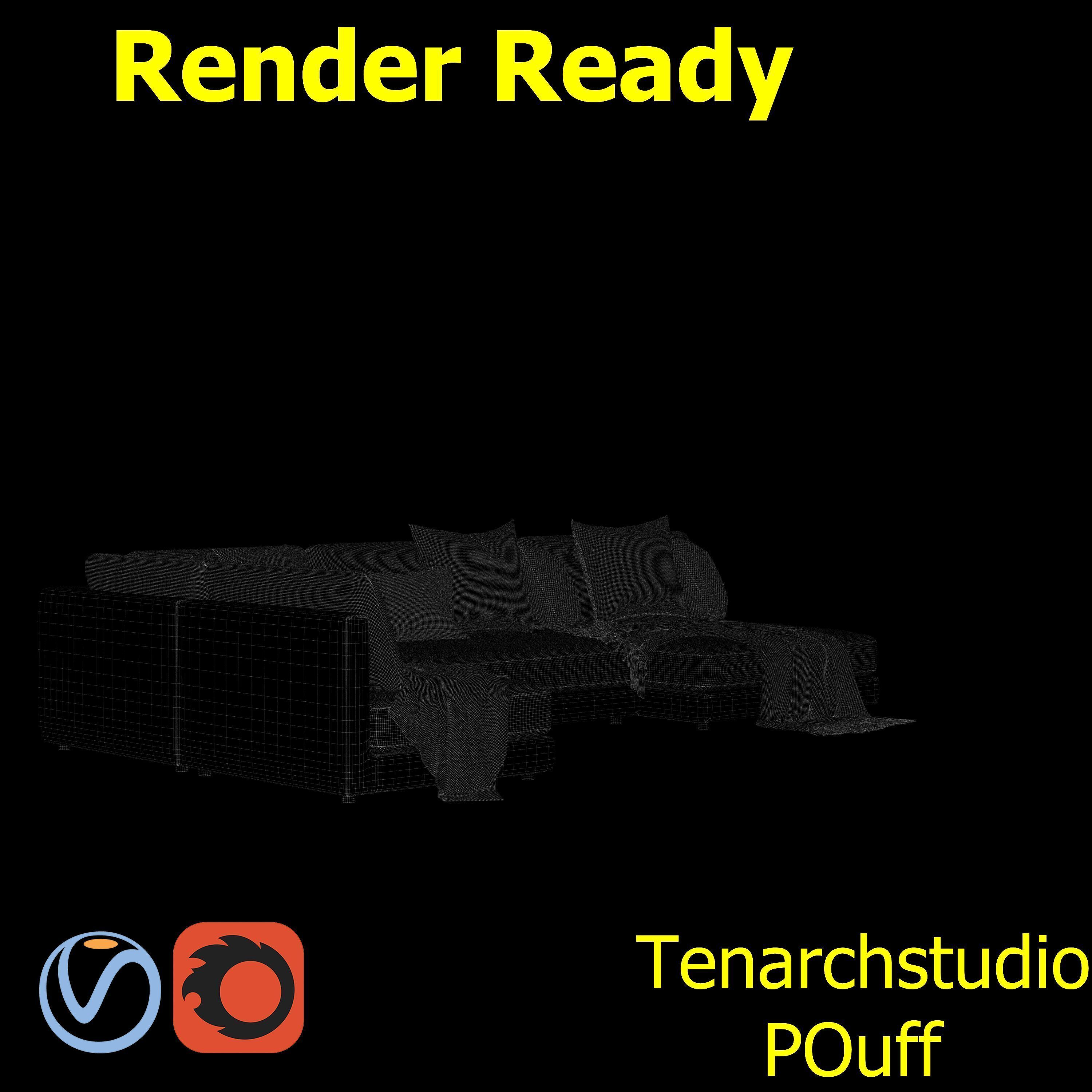 tenarchstudio  blanche katarina sectional sofa render ready 3D model_16