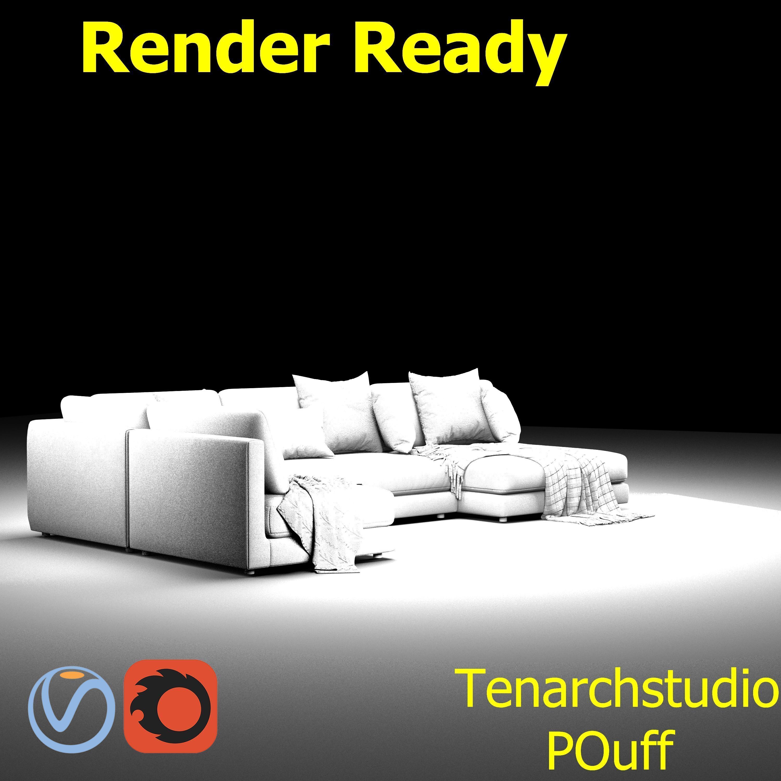 tenarchstudio  blanche katarina sectional sofa render ready 3D model_17