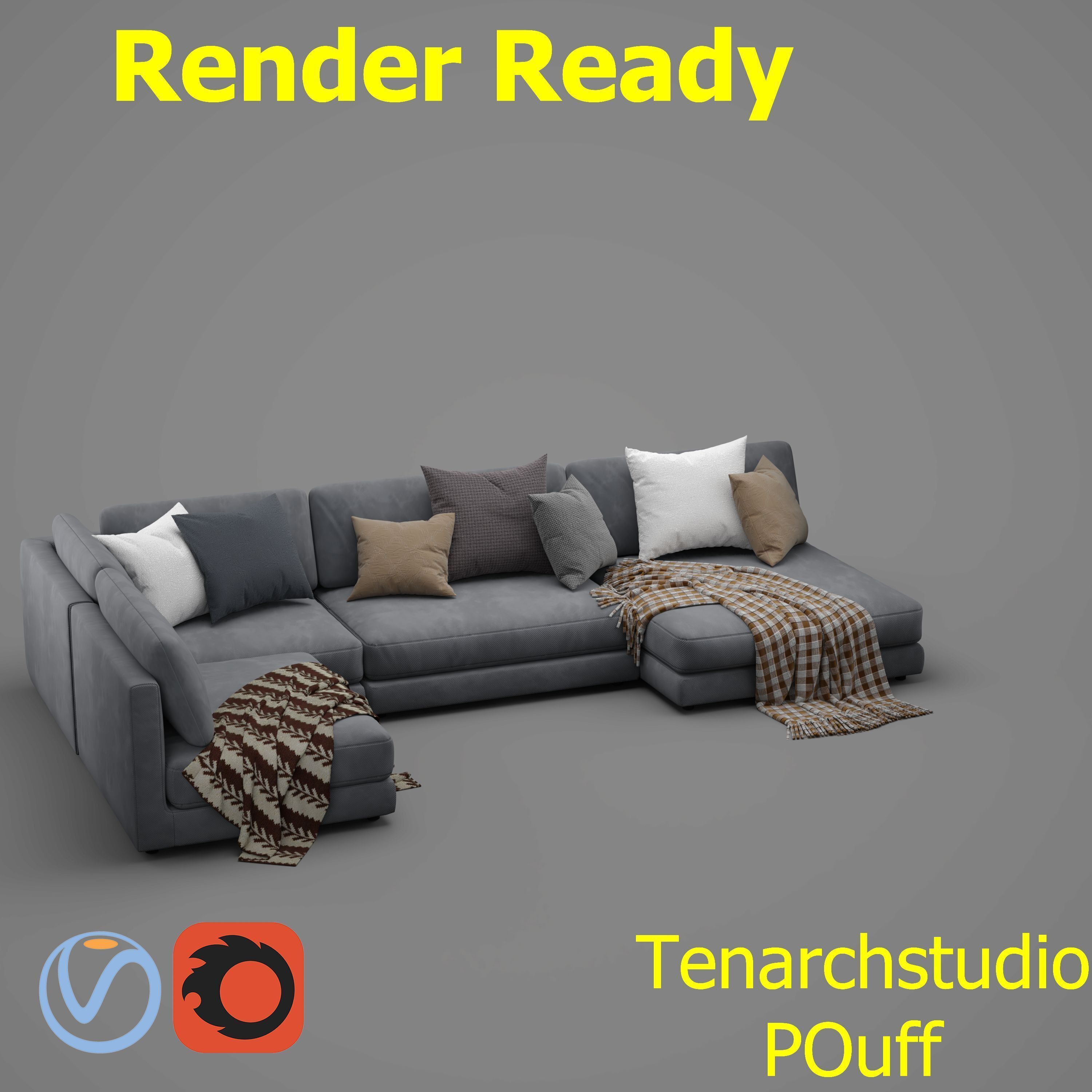 tenarchstudio  blanche katarina sectional sofa render ready 3D model_12