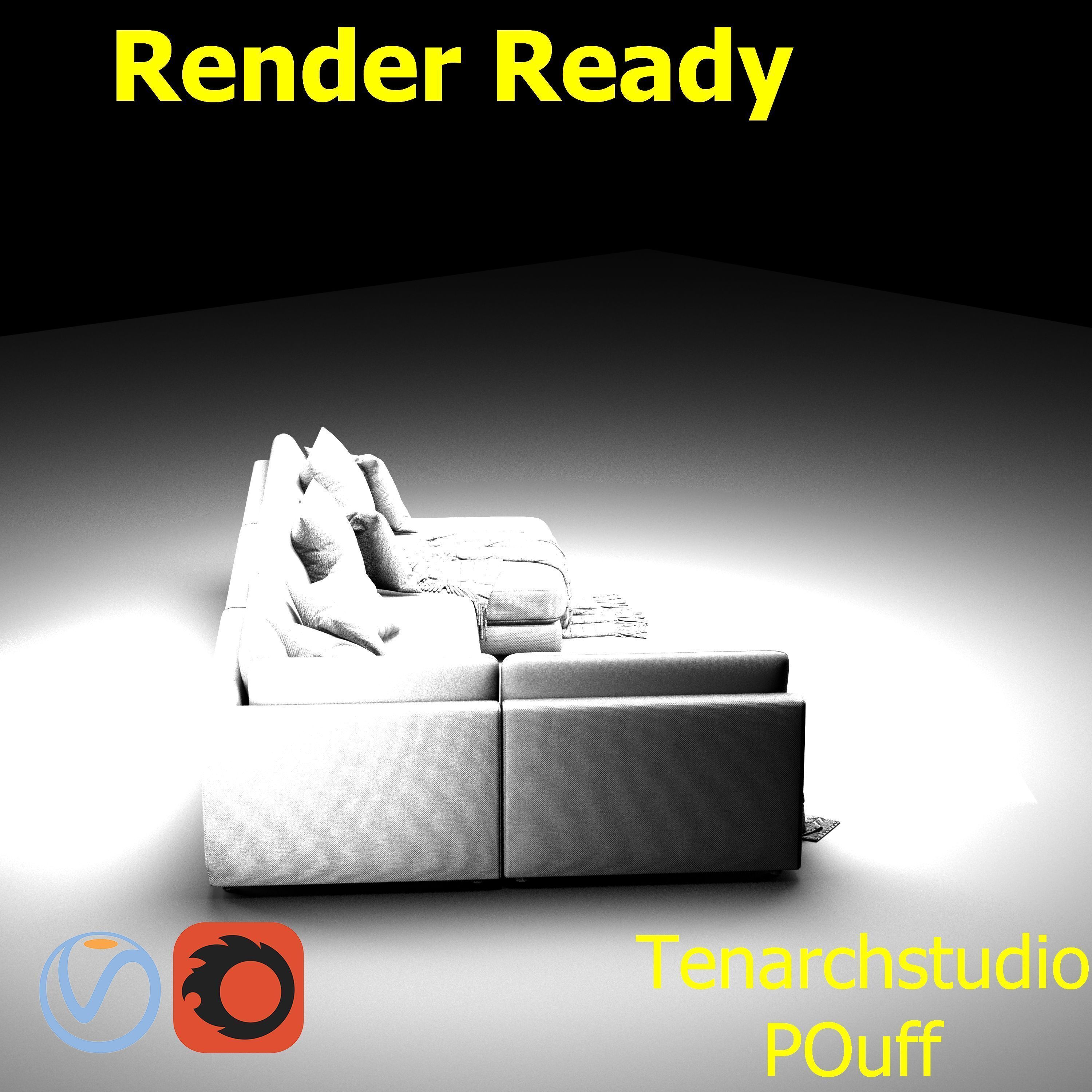 tenarchstudio  blanche katarina sectional sofa render ready 3D model_11