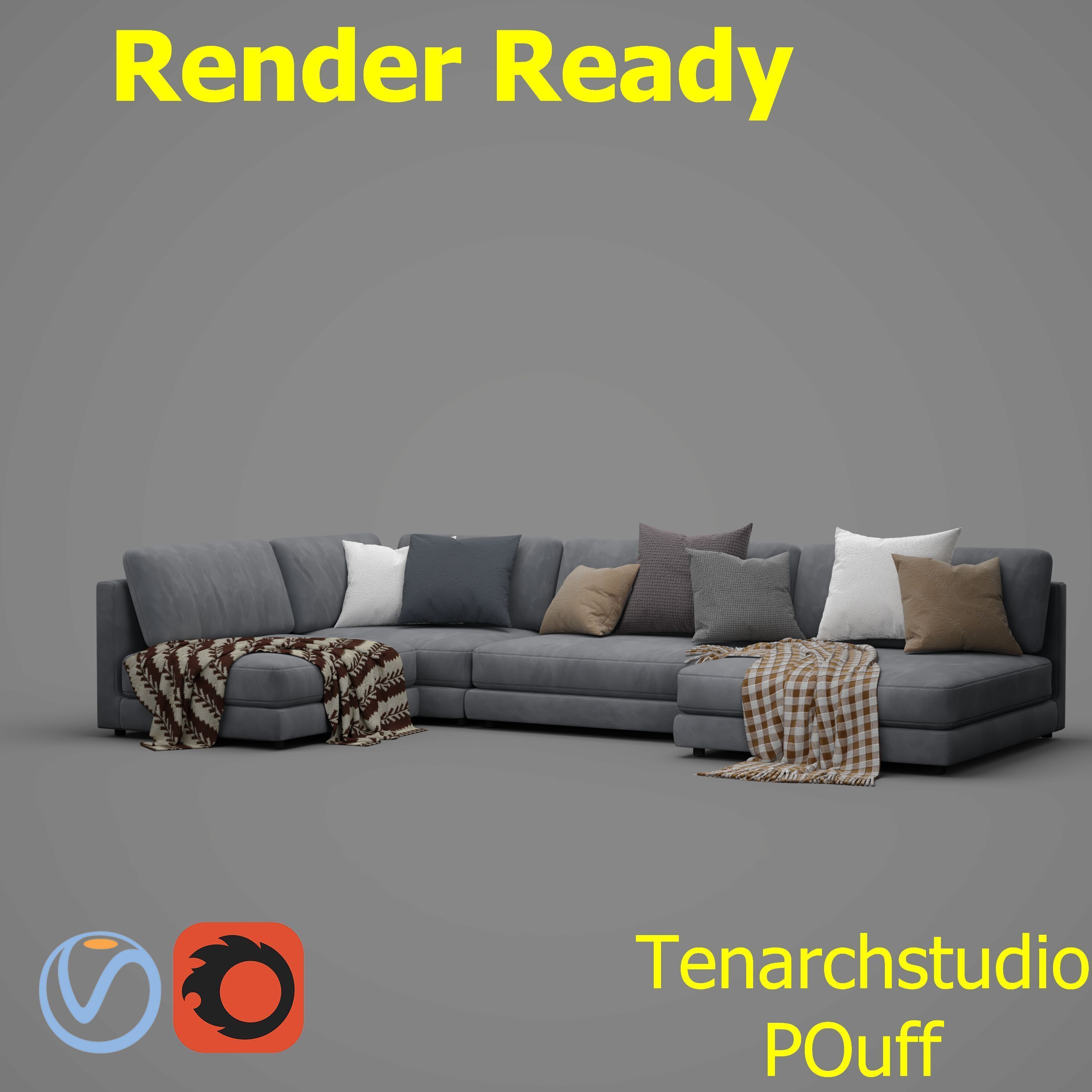 tenarchstudio  blanche katarina sectional sofa render ready 3D model_18