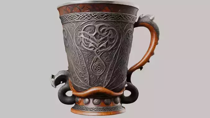 Medieval Dragon Cup Jar