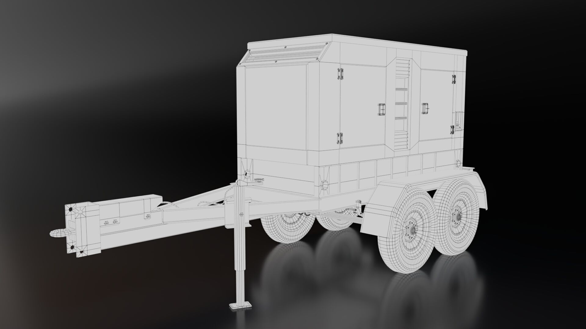 Construction Site Generator Low-poly 3D model_8