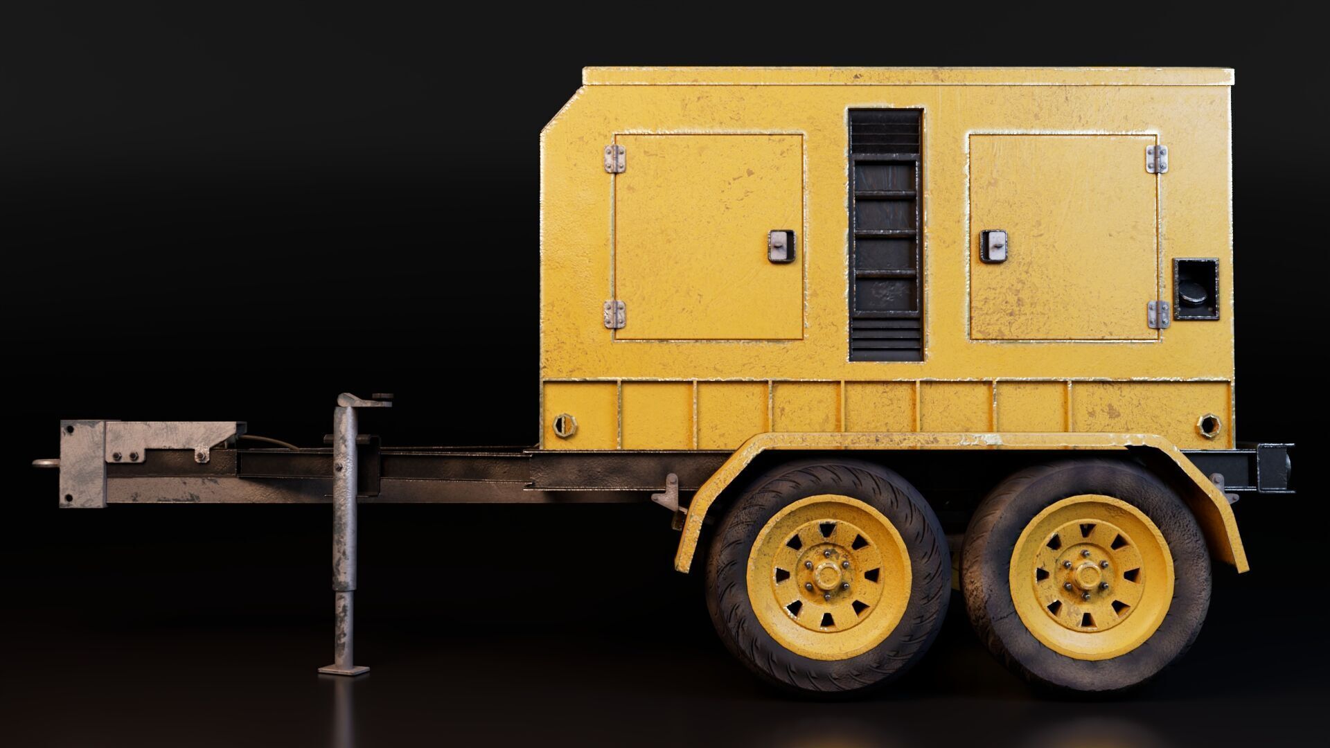 Construction Site Generator Low-poly 3D model_3