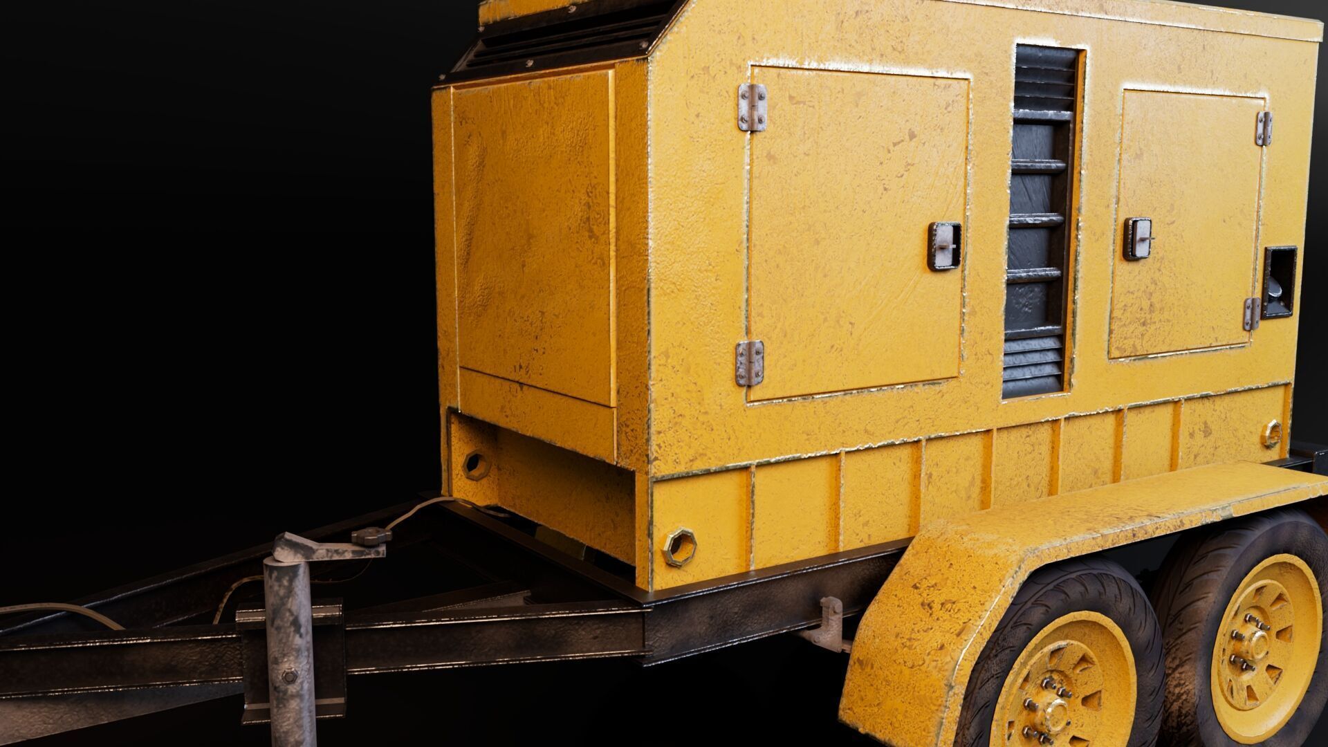 Construction Site Generator Low-poly 3D model_7