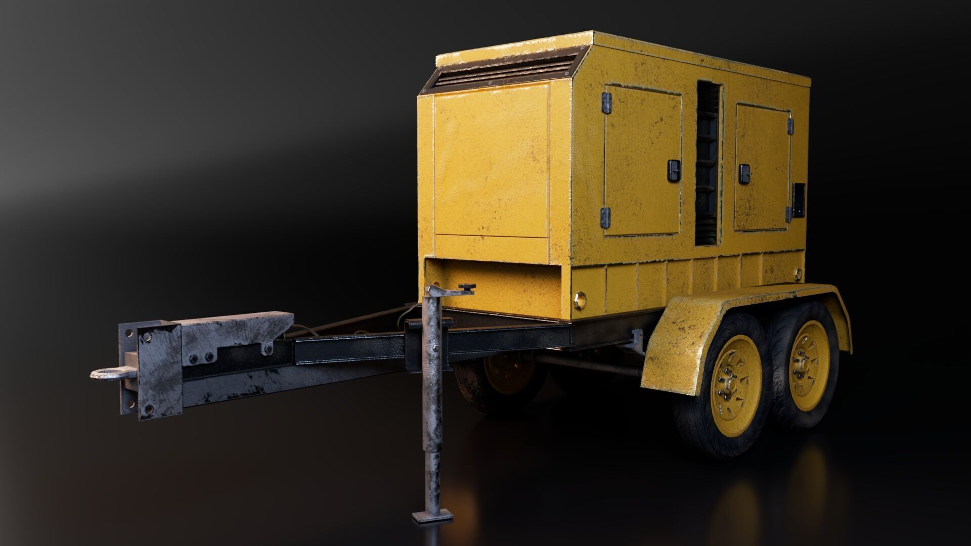 Construction Site Generator Low-poly 3D model_1