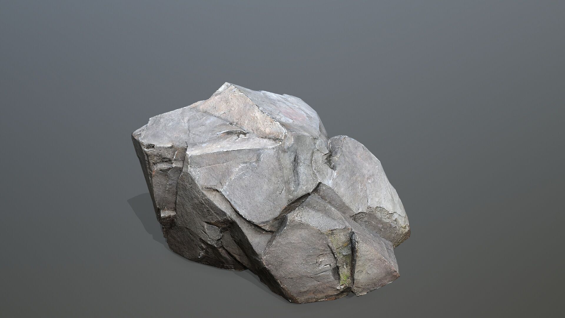 cliff rocks   Low-poly 3D model_9