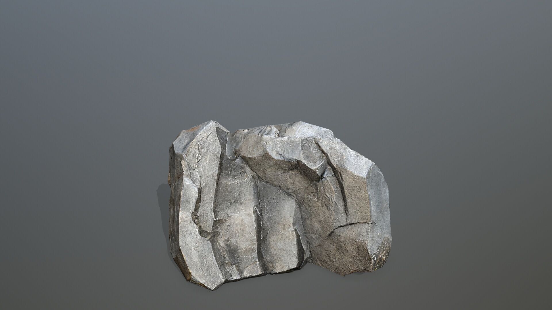 cliff rocks   Low-poly 3D model_10