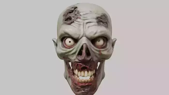 DEad Zombie Head Bust