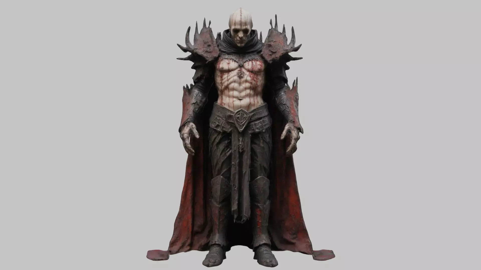 Dark Knight Warrior - Fantasy 3D Model Low-poly 3D model_0