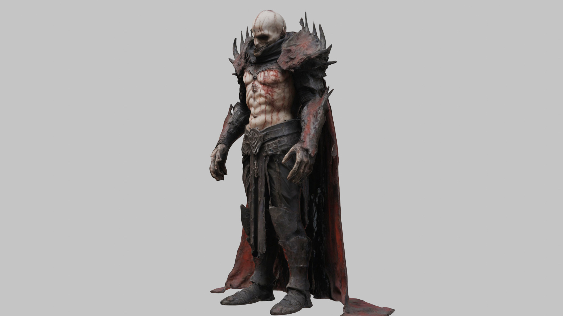 Dark Knight Warrior - Fantasy 3D Model Low-poly 3D model_6