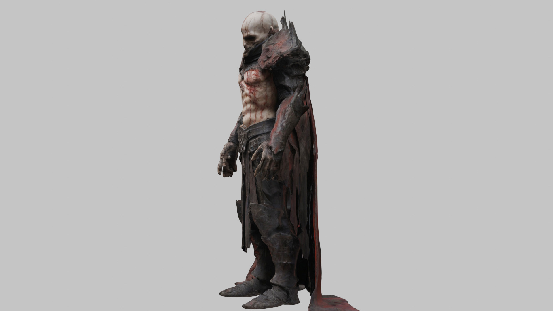 Dark Knight Warrior - Fantasy 3D Model Low-poly 3D model_5