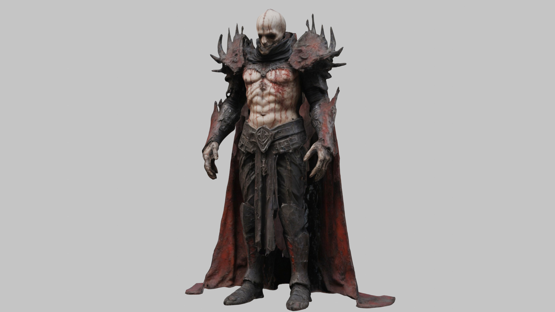 Dark Knight Warrior - Fantasy 3D Model Low-poly 3D model_7