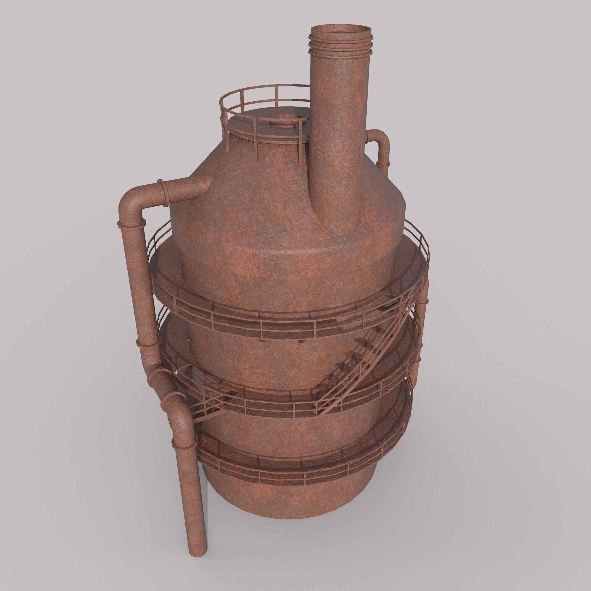 Tanker Low-poly 3D model_1