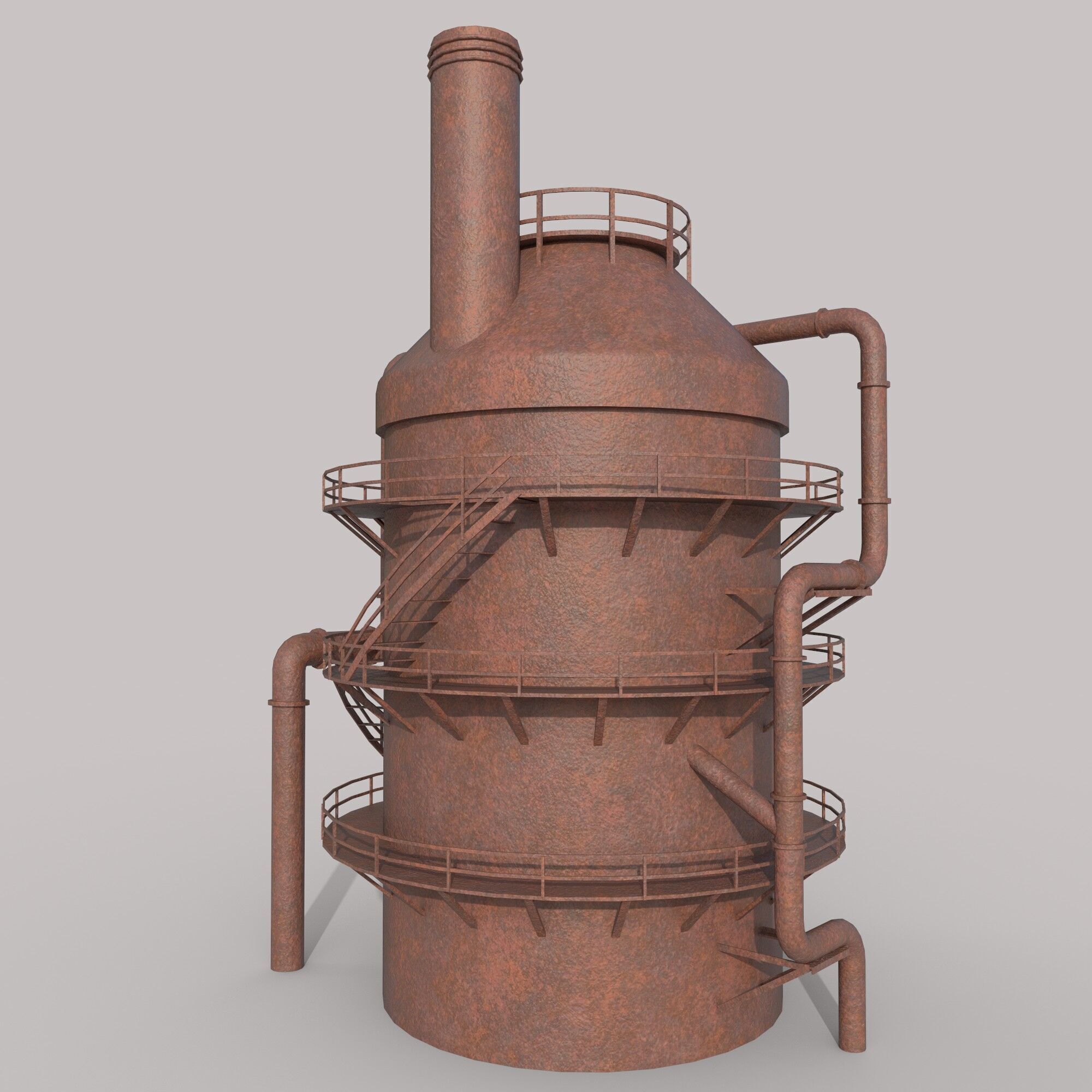 Tanker Low-poly 3D model_3