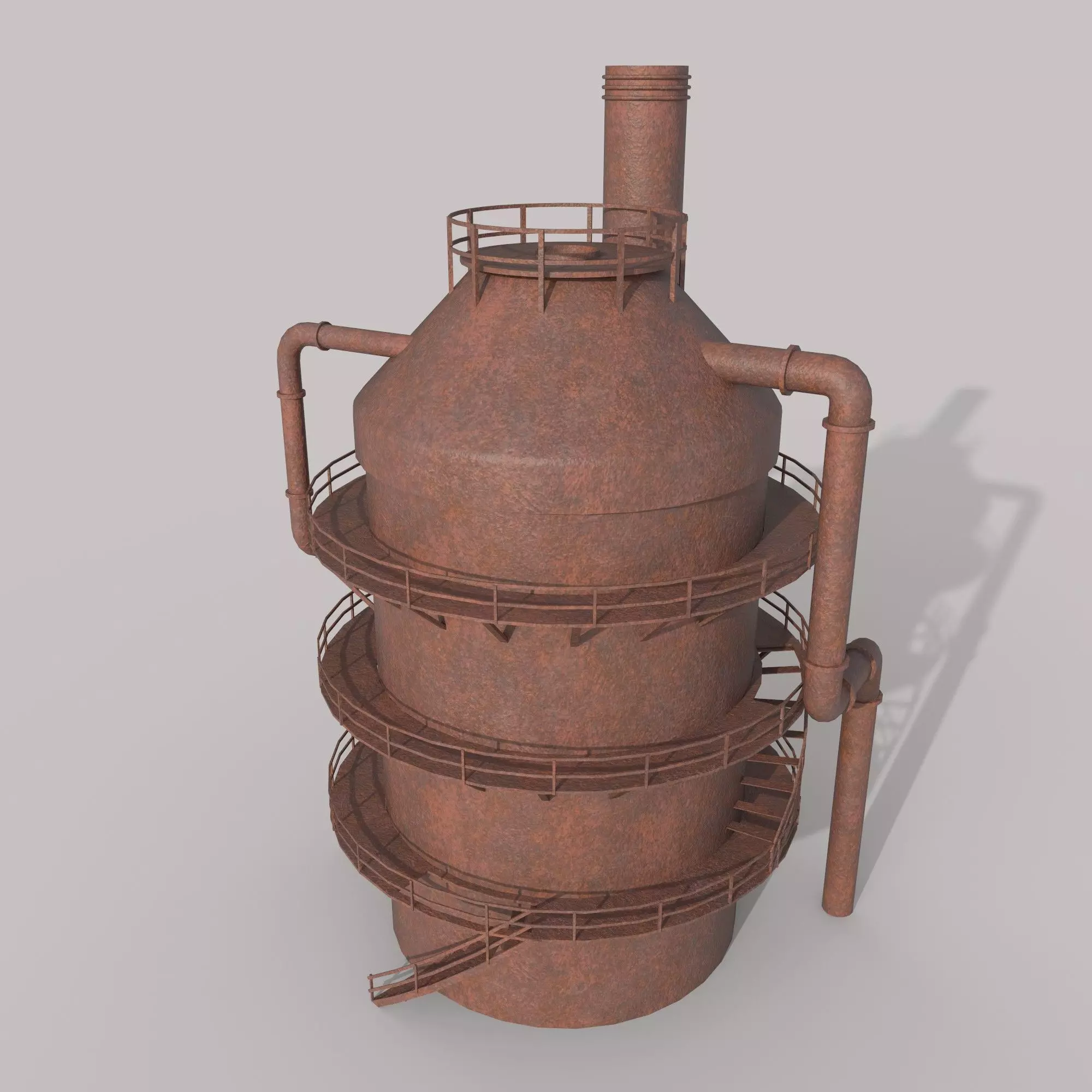 Tanker Low-poly 3D model_0