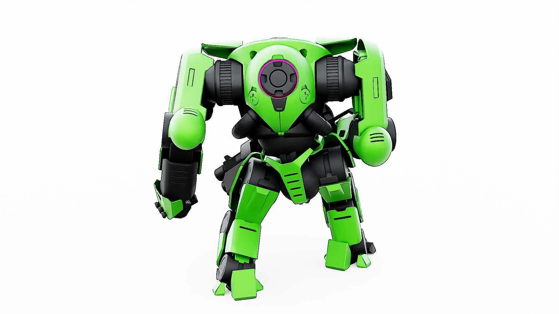 DOOM FIGHTER V-8  Rigged for Unreal Engine - Unity - MIXAMO 3D model_17