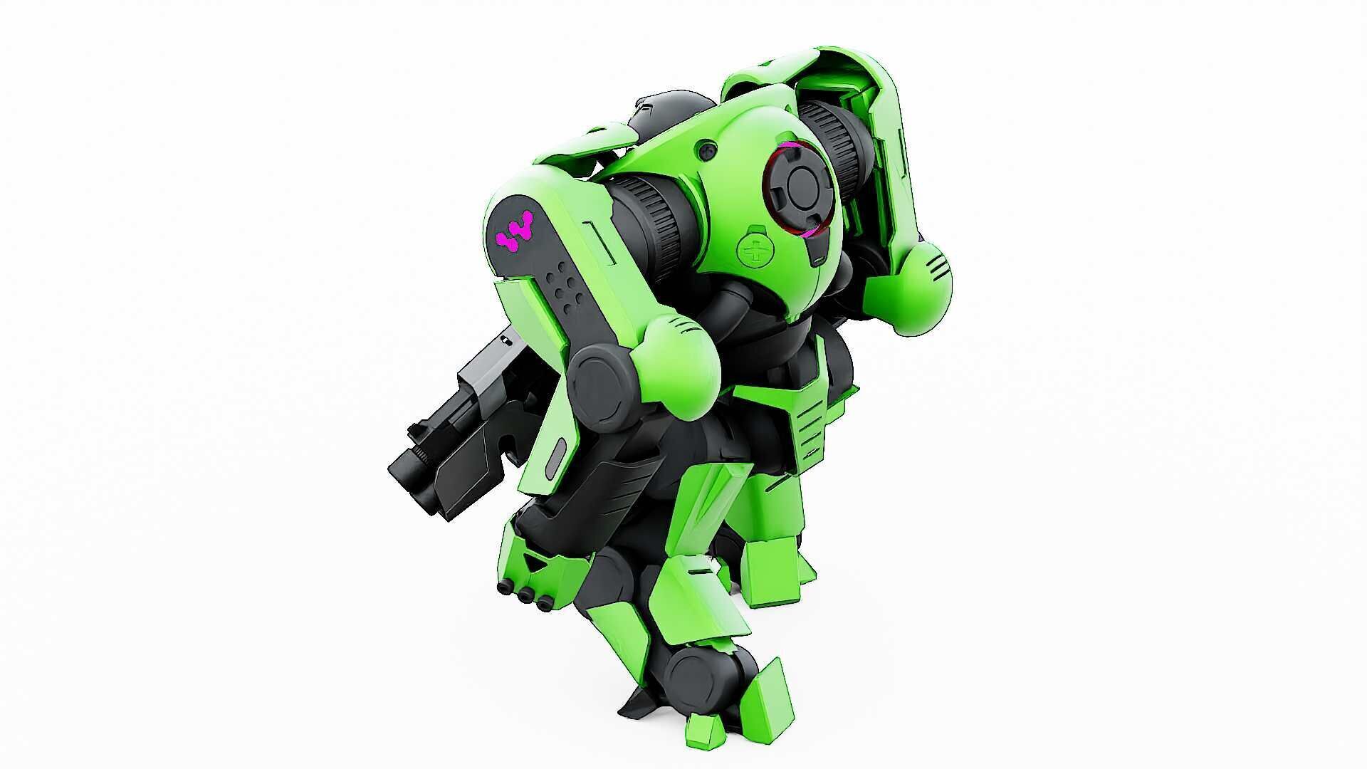 DOOM FIGHTER V-8  Rigged for Unreal Engine - Unity - MIXAMO 3D model_14