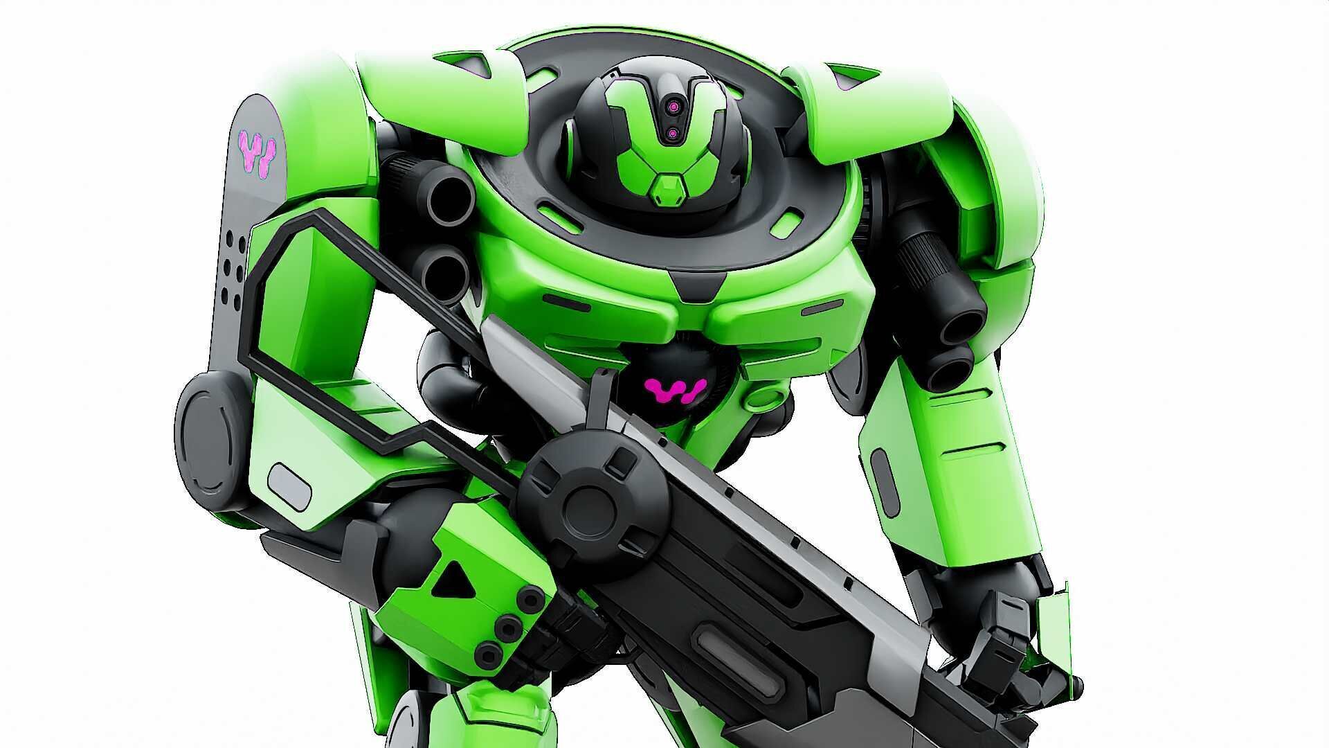 DOOM FIGHTER V-8  Rigged for Unreal Engine - Unity - MIXAMO 3D model_2