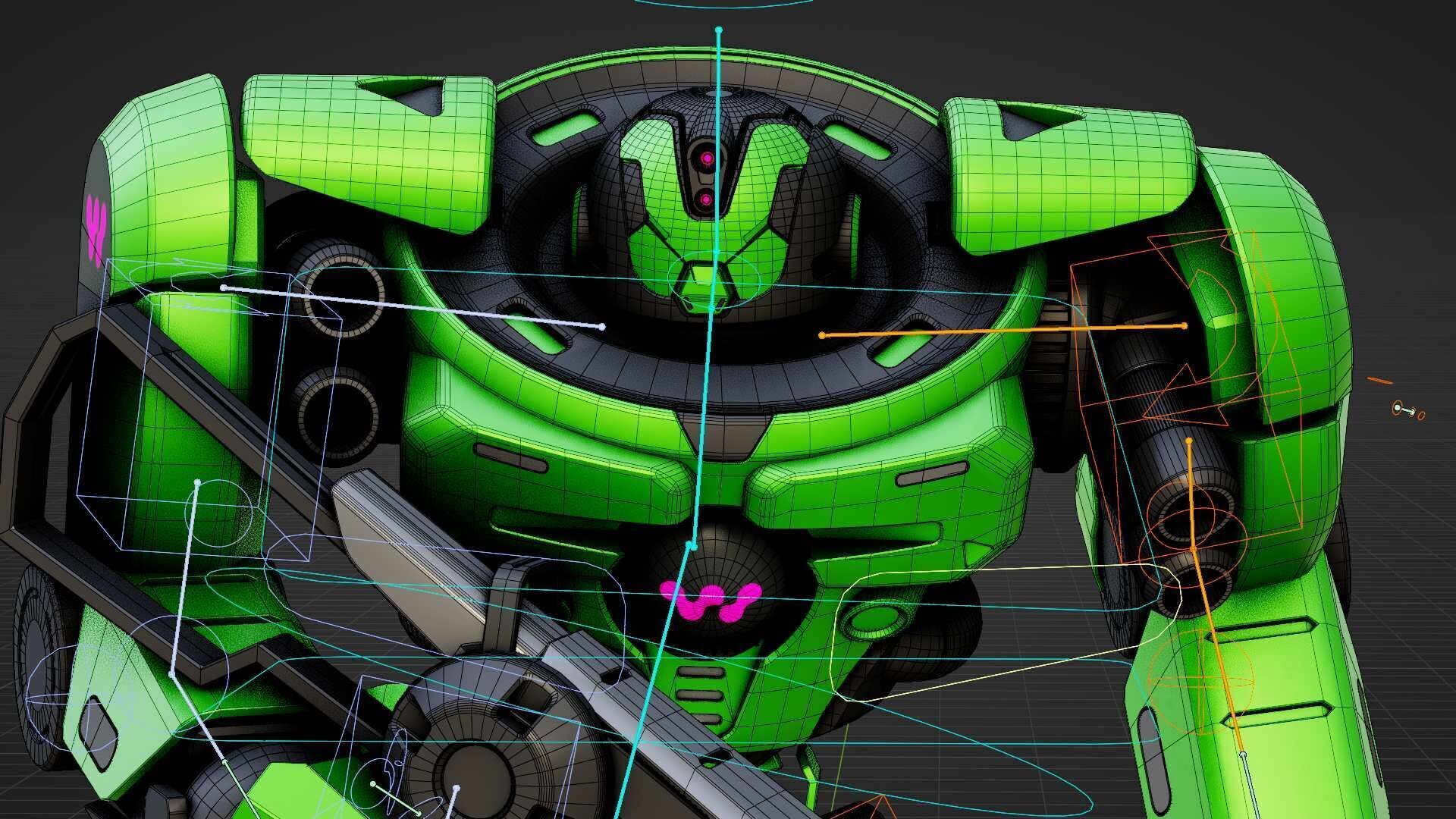 DOOM FIGHTER V-8  Rigged for Unreal Engine - Unity - MIXAMO 3D model_39