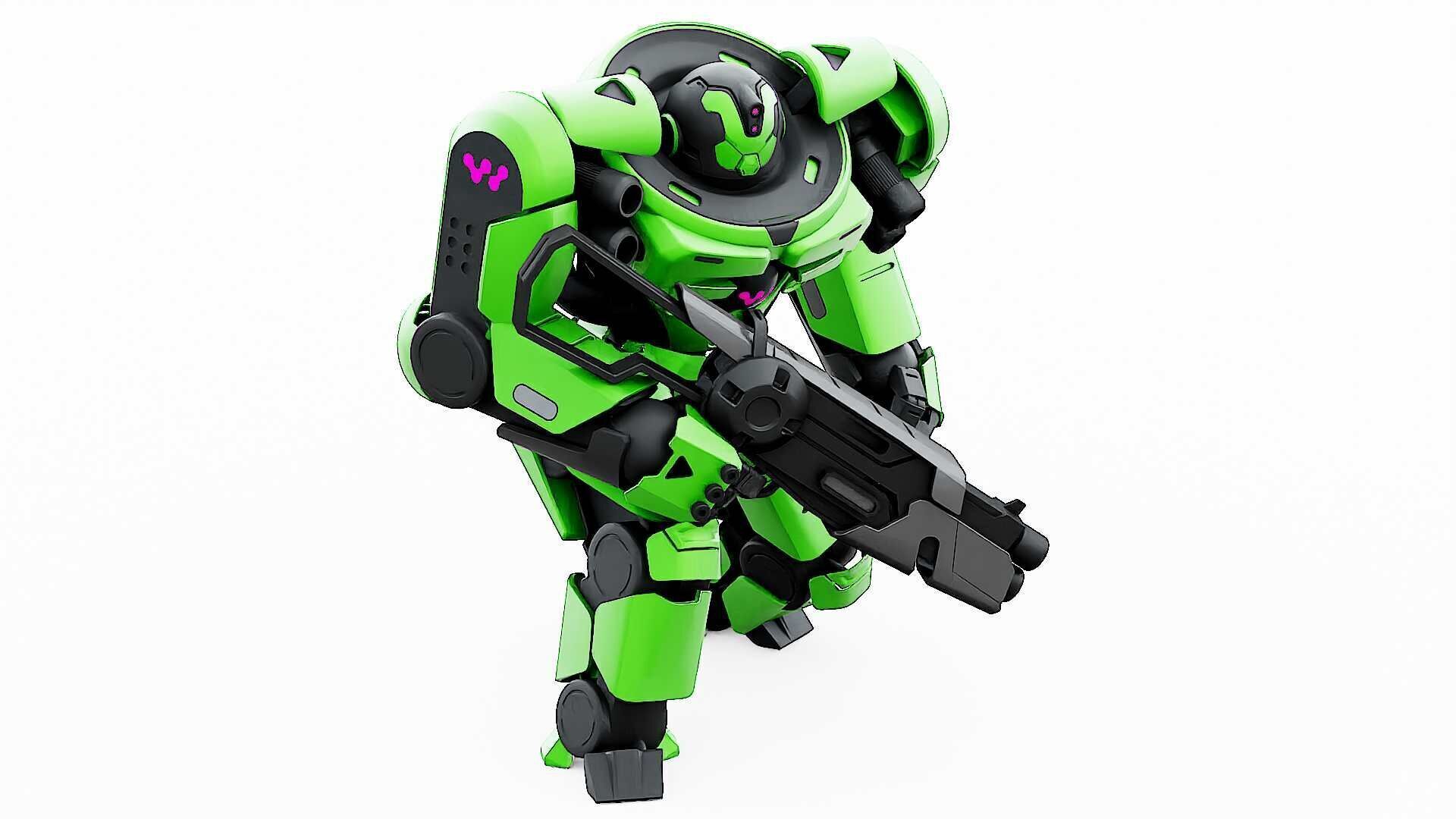 DOOM FIGHTER V-8  Rigged for Unreal Engine - Unity - MIXAMO 3D model_22