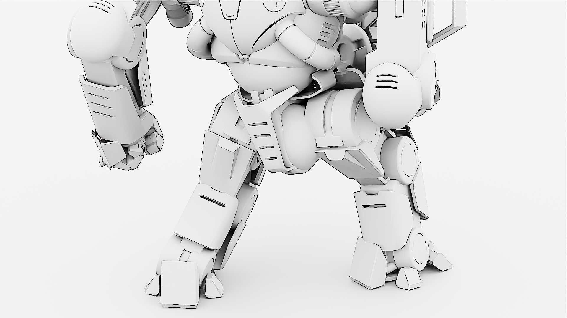 DOOM FIGHTER V-8  Rigged for Unreal Engine - Unity - MIXAMO 3D model_36