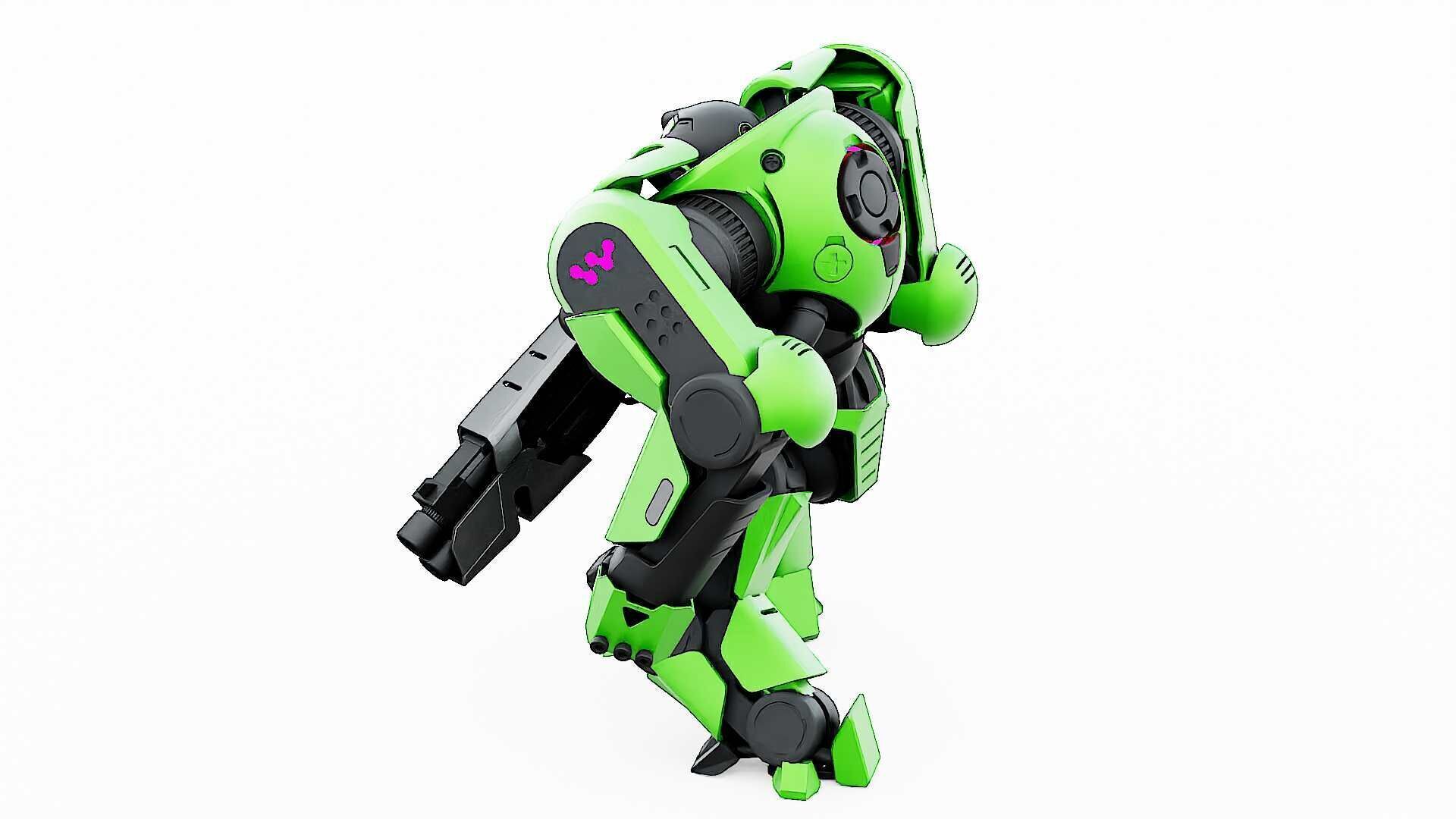 DOOM FIGHTER V-8  Rigged for Unreal Engine - Unity - MIXAMO 3D model_13