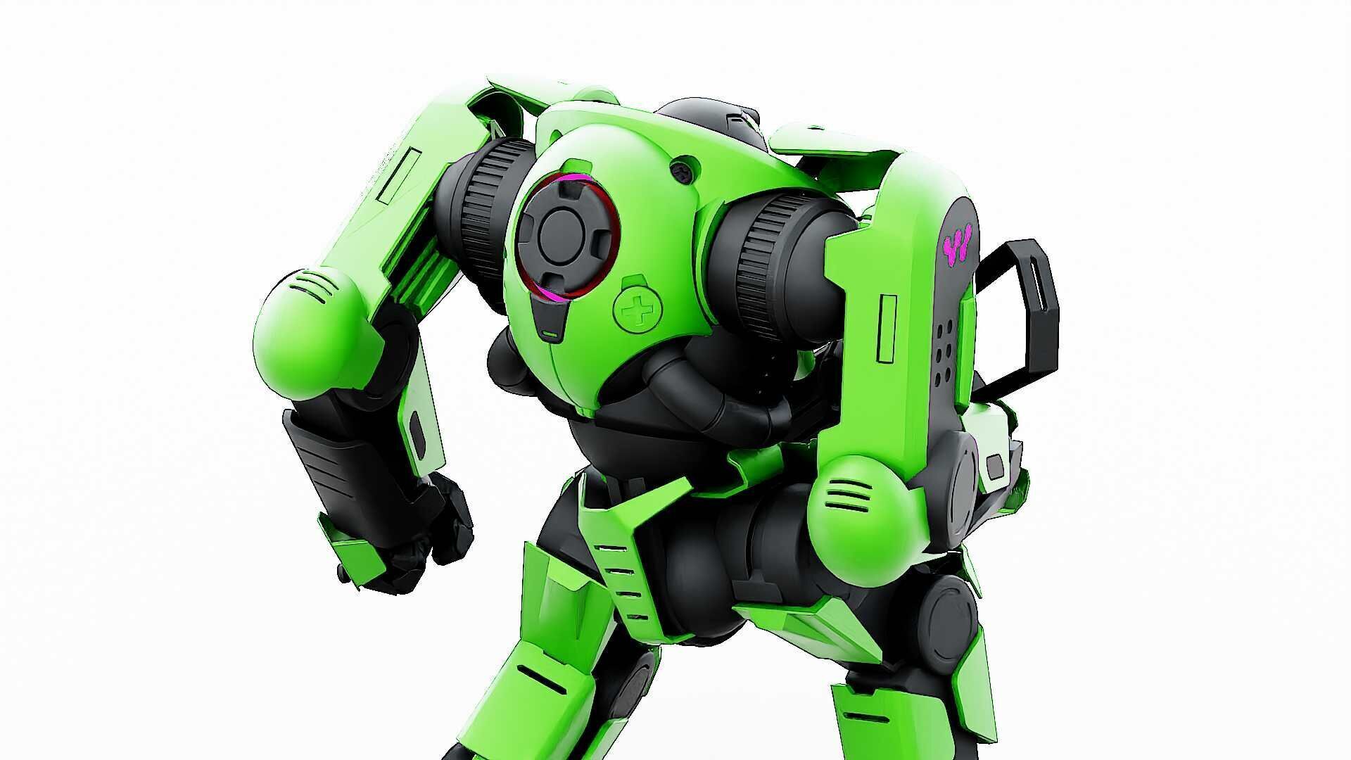 DOOM FIGHTER V-8  Rigged for Unreal Engine - Unity - MIXAMO 3D model_25