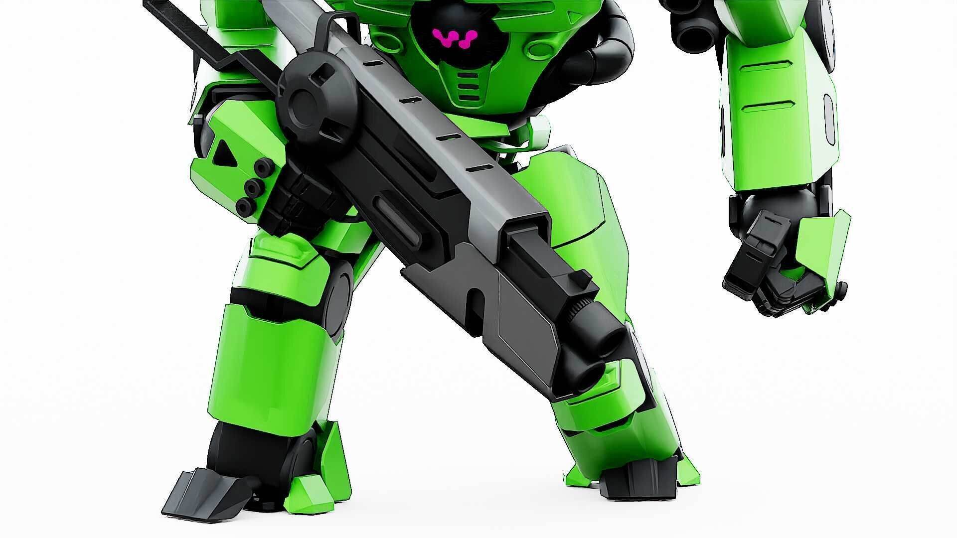 DOOM FIGHTER V-8  Rigged for Unreal Engine - Unity - MIXAMO 3D model_28