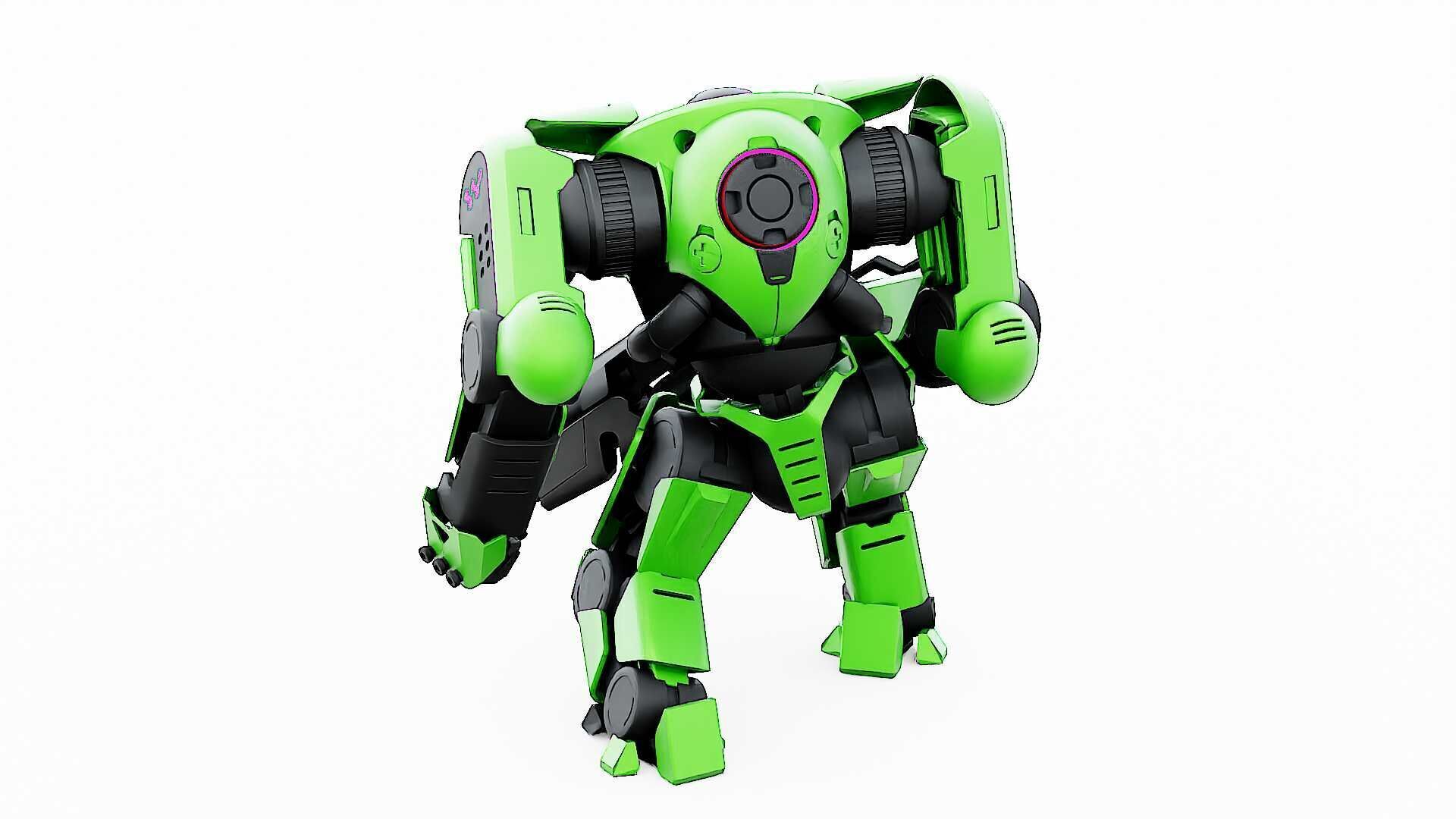 DOOM FIGHTER V-8  Rigged for Unreal Engine - Unity - MIXAMO 3D model_16