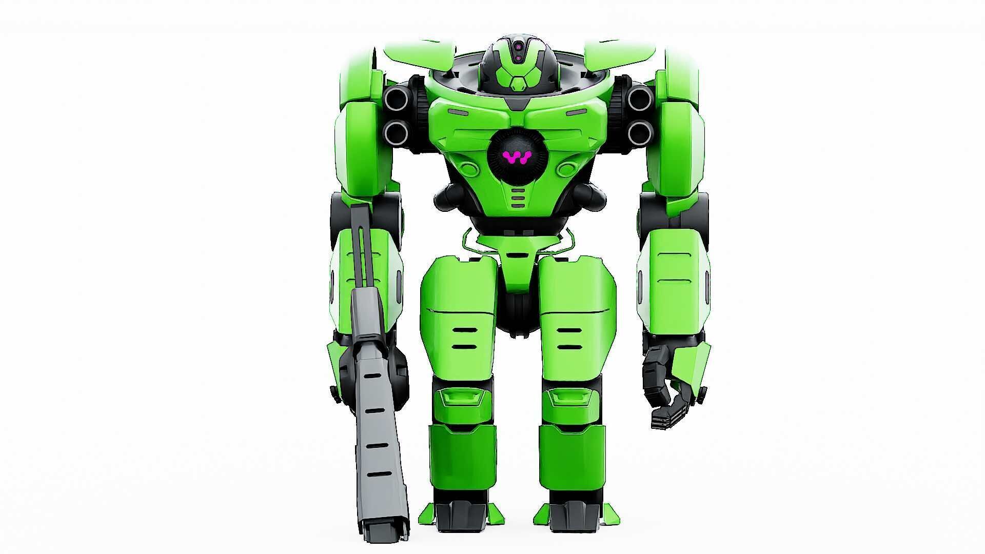 DOOM FIGHTER V-8  Rigged for Unreal Engine - Unity - MIXAMO 3D model_30