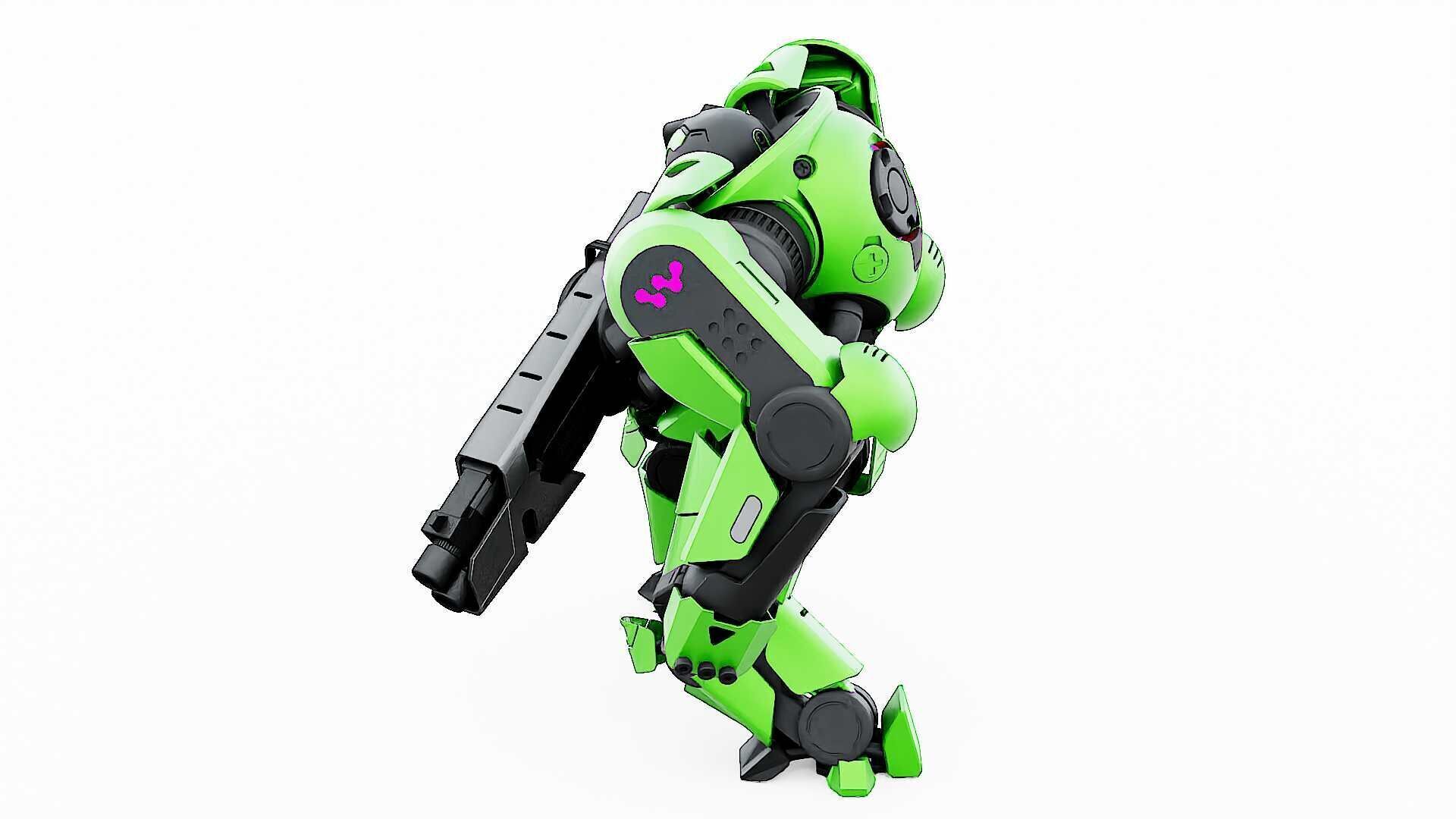 DOOM FIGHTER V-8  Rigged for Unreal Engine - Unity - MIXAMO 3D model_12