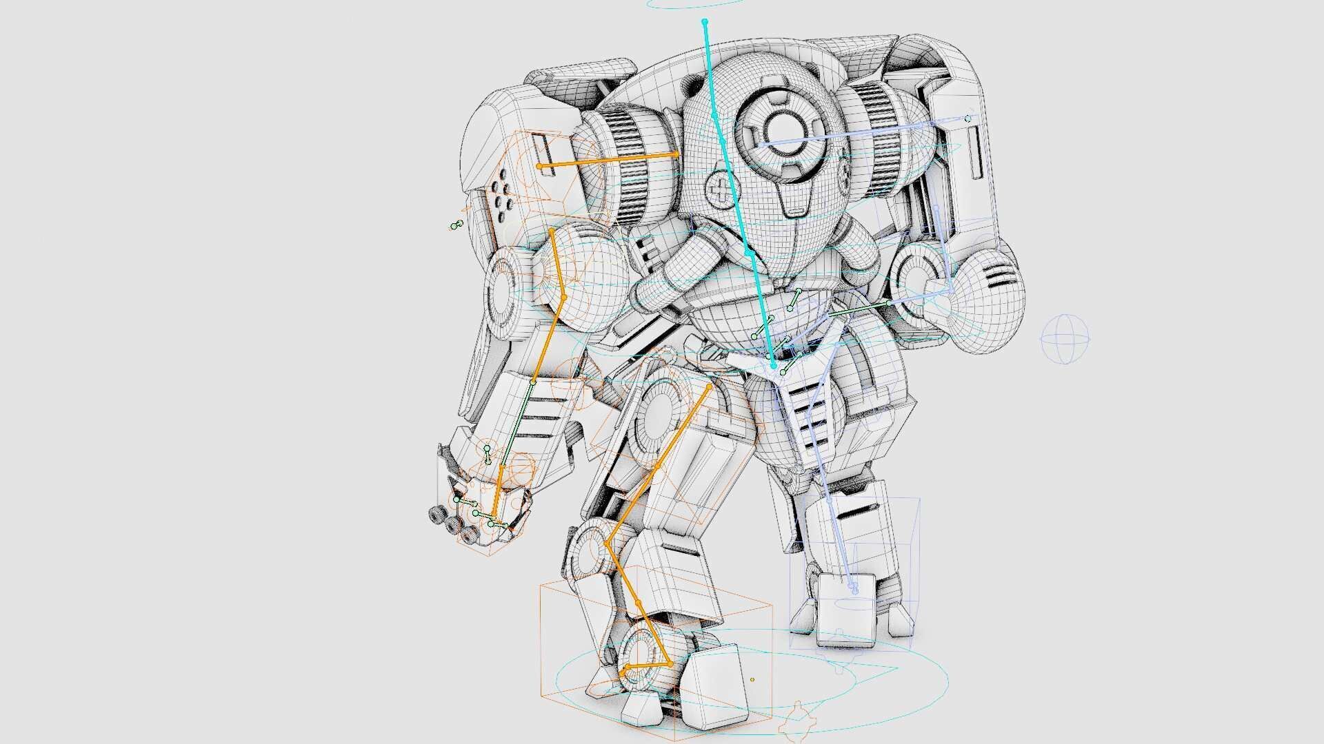 DOOM FIGHTER V-8  Rigged for Unreal Engine - Unity - MIXAMO 3D model_41