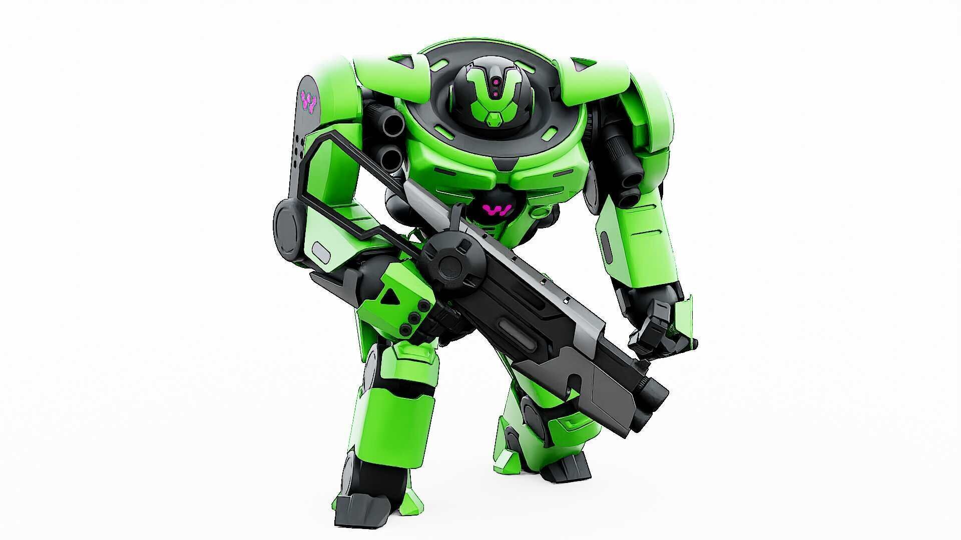 DOOM FIGHTER V-8  Rigged for Unreal Engine - Unity - MIXAMO 3D model_23