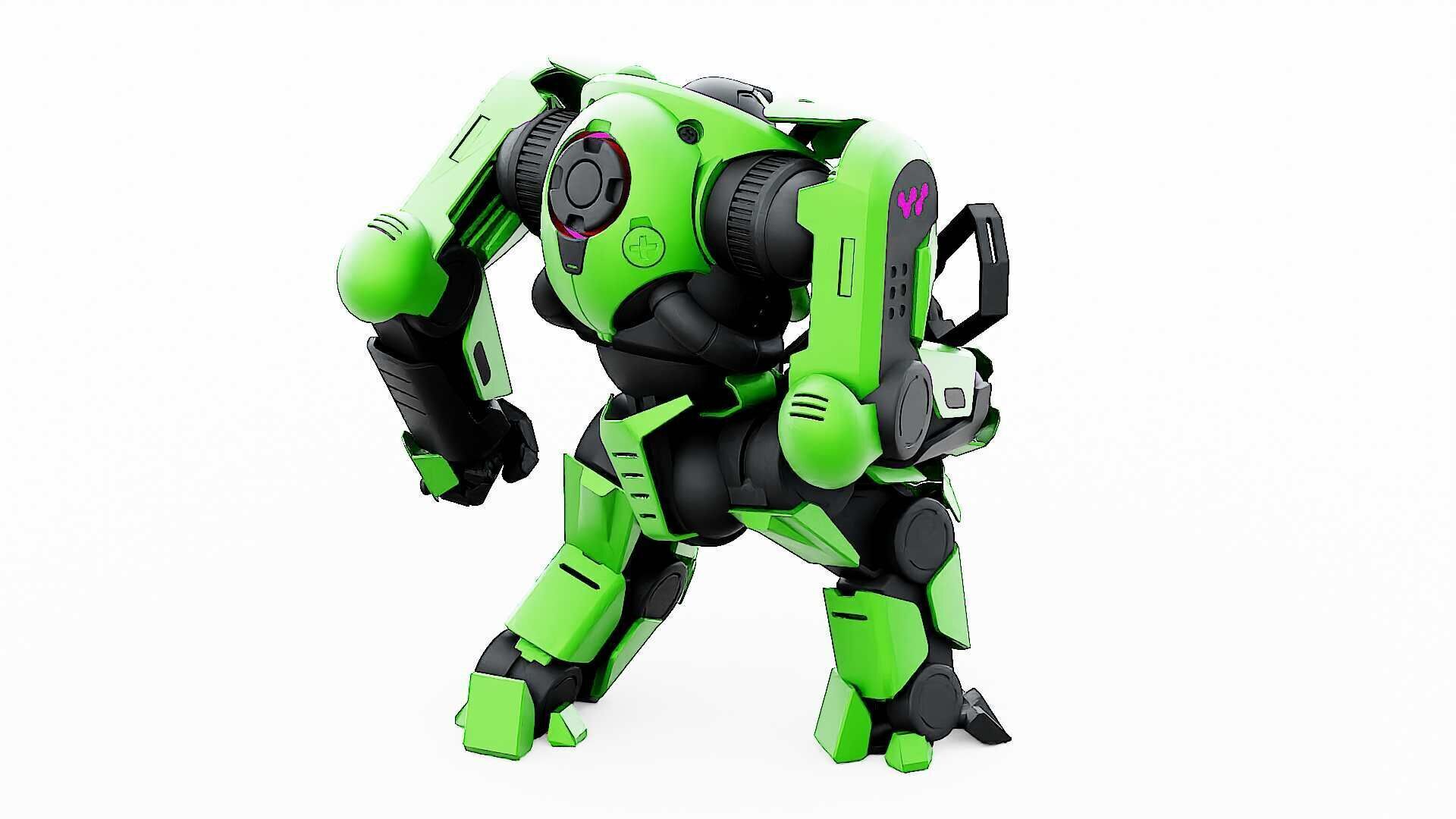 DOOM FIGHTER V-8  Rigged for Unreal Engine - Unity - MIXAMO 3D model_19