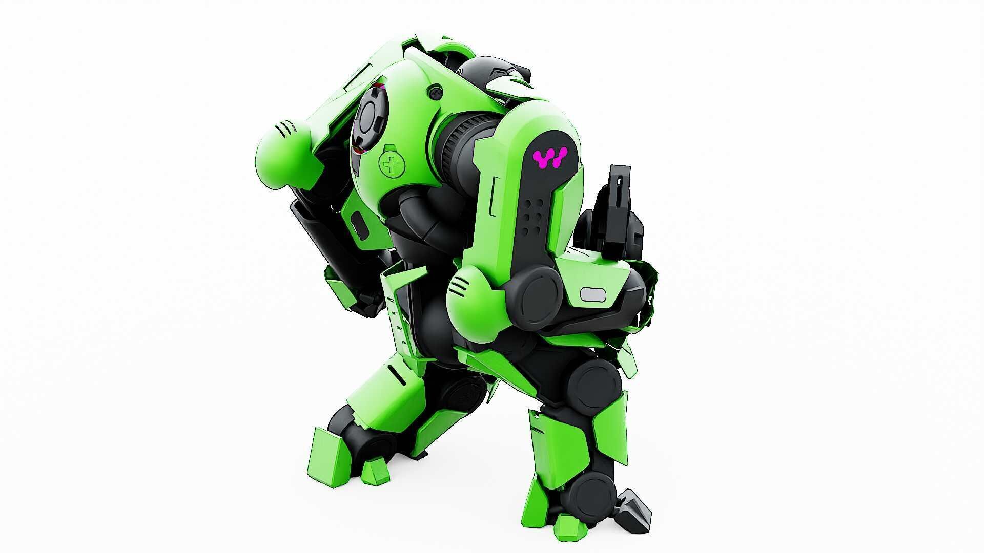 DOOM FIGHTER V-8  Rigged for Unreal Engine - Unity - MIXAMO 3D model_20