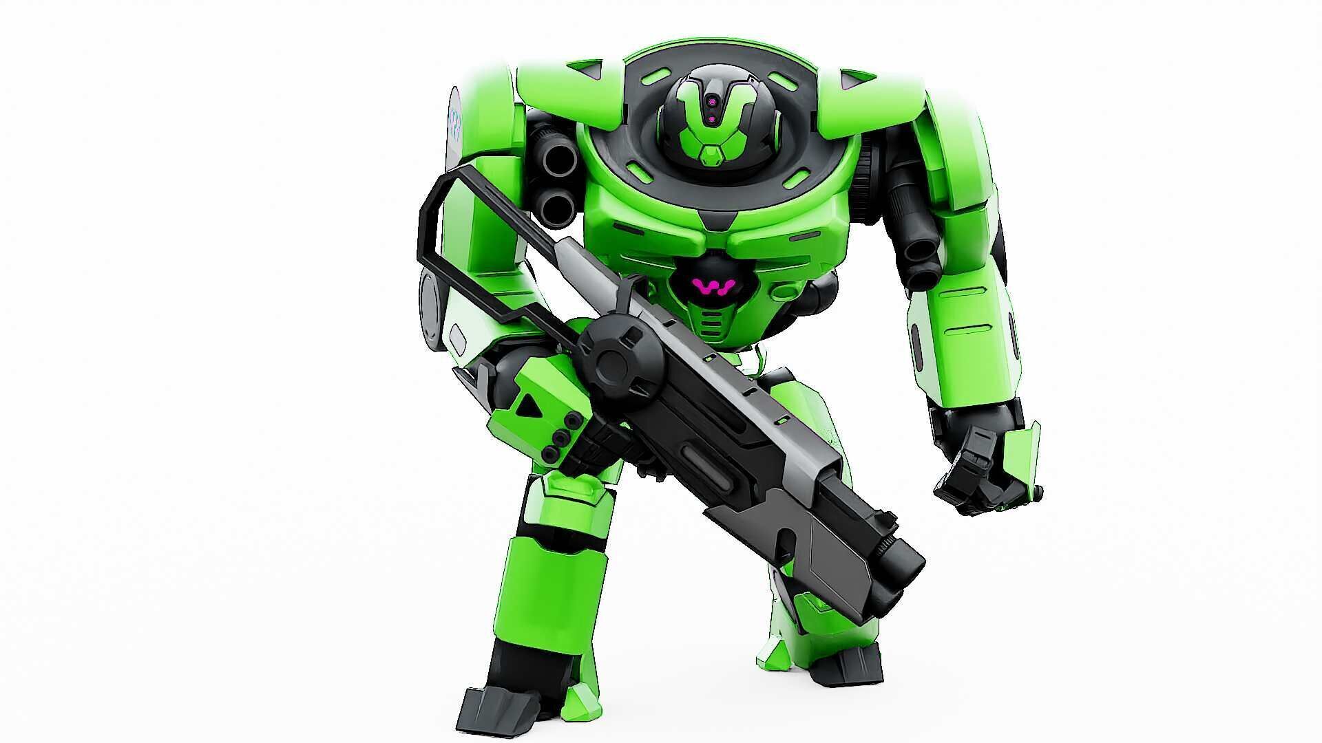 DOOM FIGHTER V-8  Rigged for Unreal Engine - Unity - MIXAMO 3D model_4