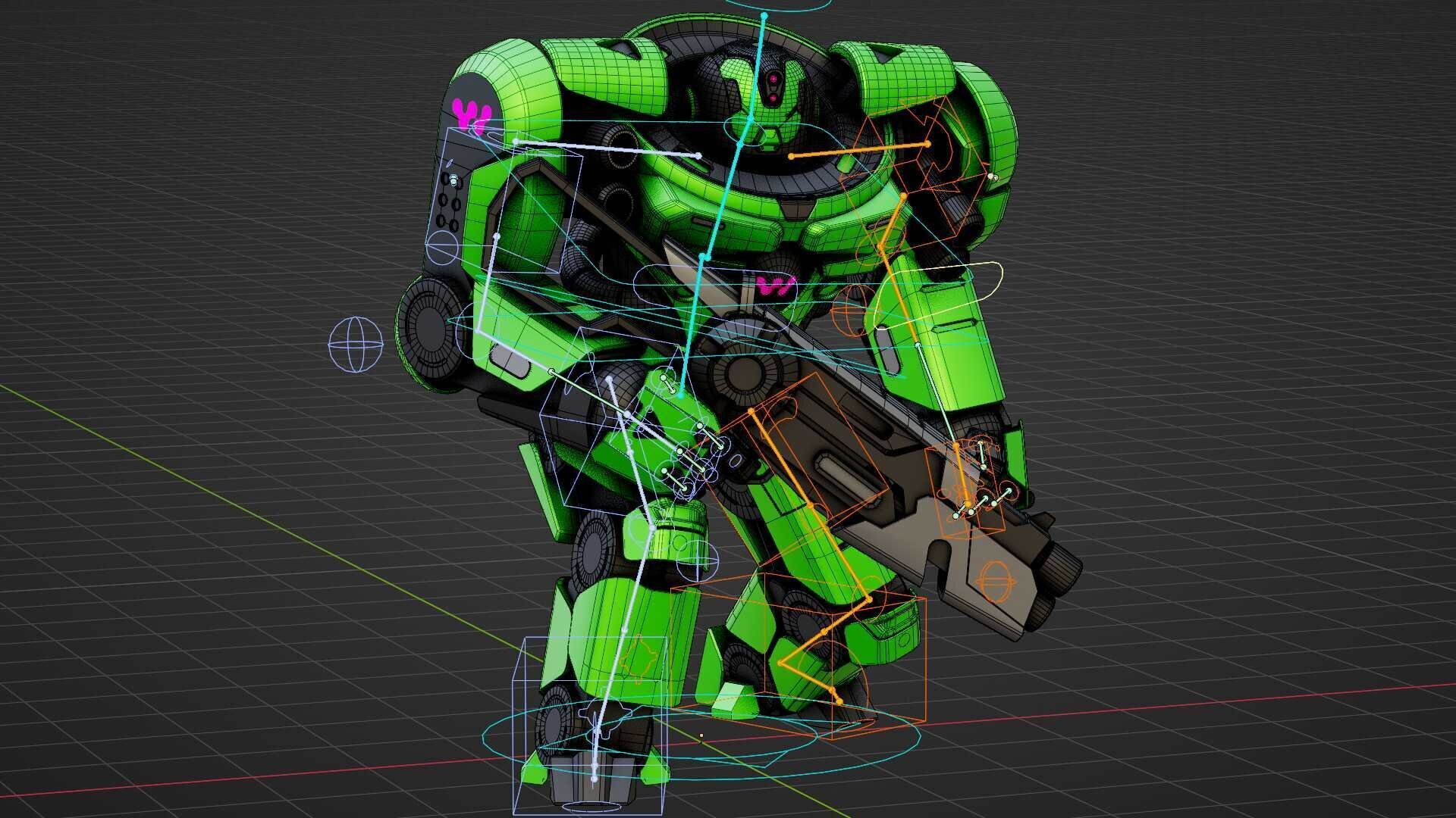 DOOM FIGHTER V-8  Rigged for Unreal Engine - Unity - MIXAMO 3D model_37