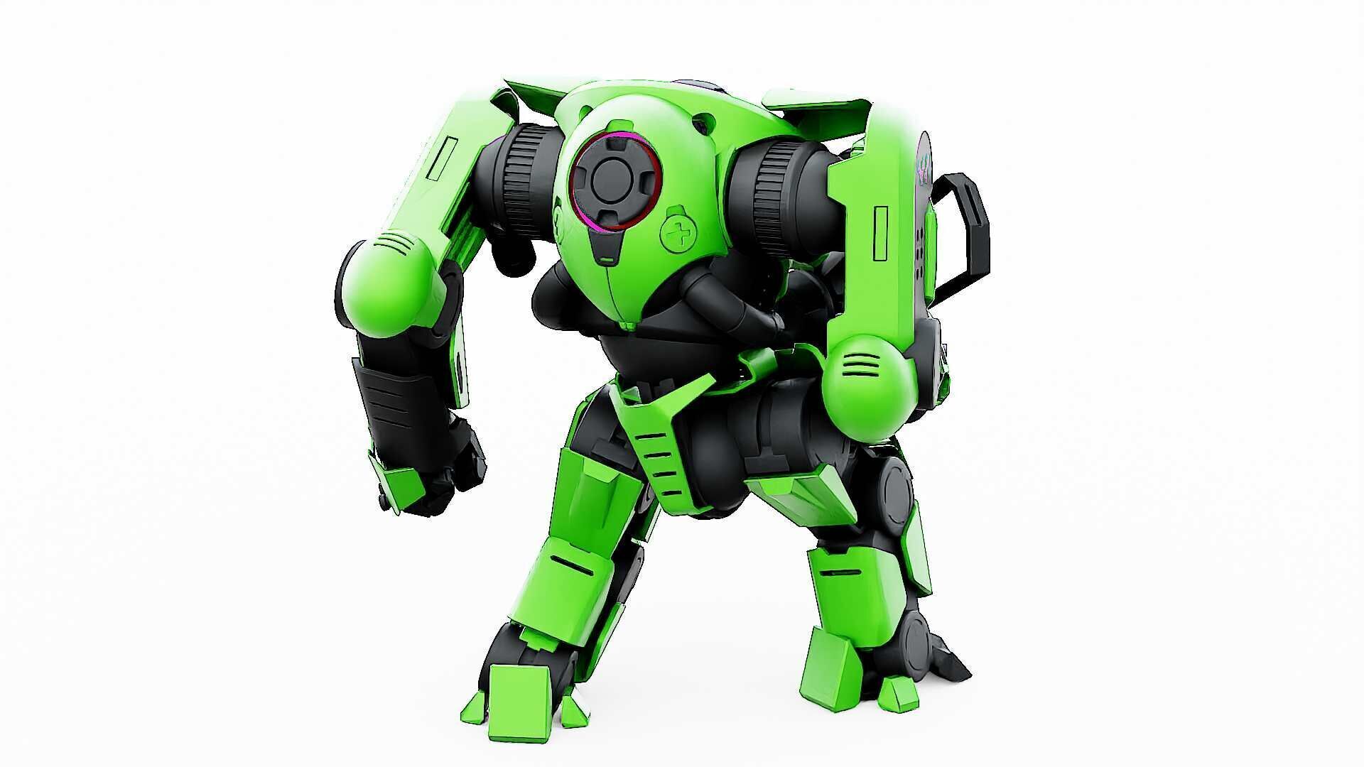 DOOM FIGHTER V-8  Rigged for Unreal Engine - Unity - MIXAMO 3D model_18