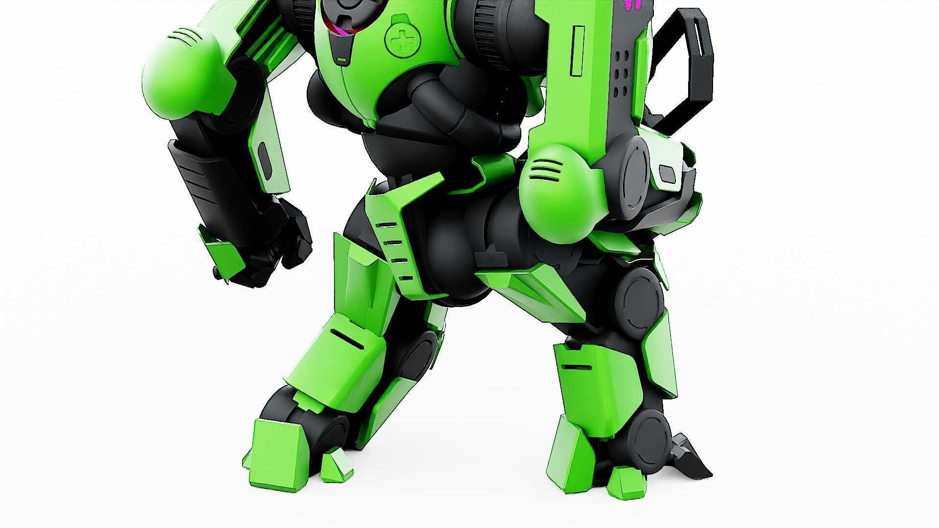 DOOM FIGHTER V-8  Rigged for Unreal Engine - Unity - MIXAMO 3D model_26