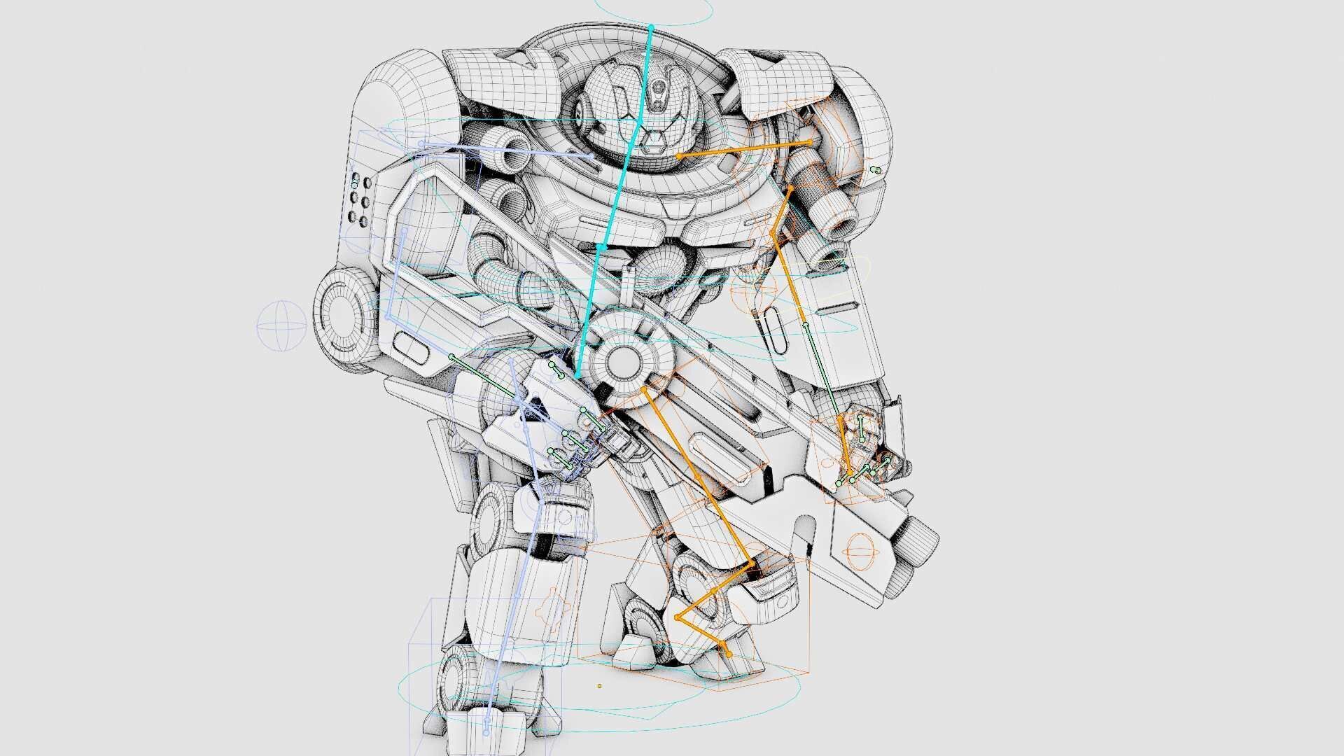 DOOM FIGHTER V-8  Rigged for Unreal Engine - Unity - MIXAMO 3D model_40