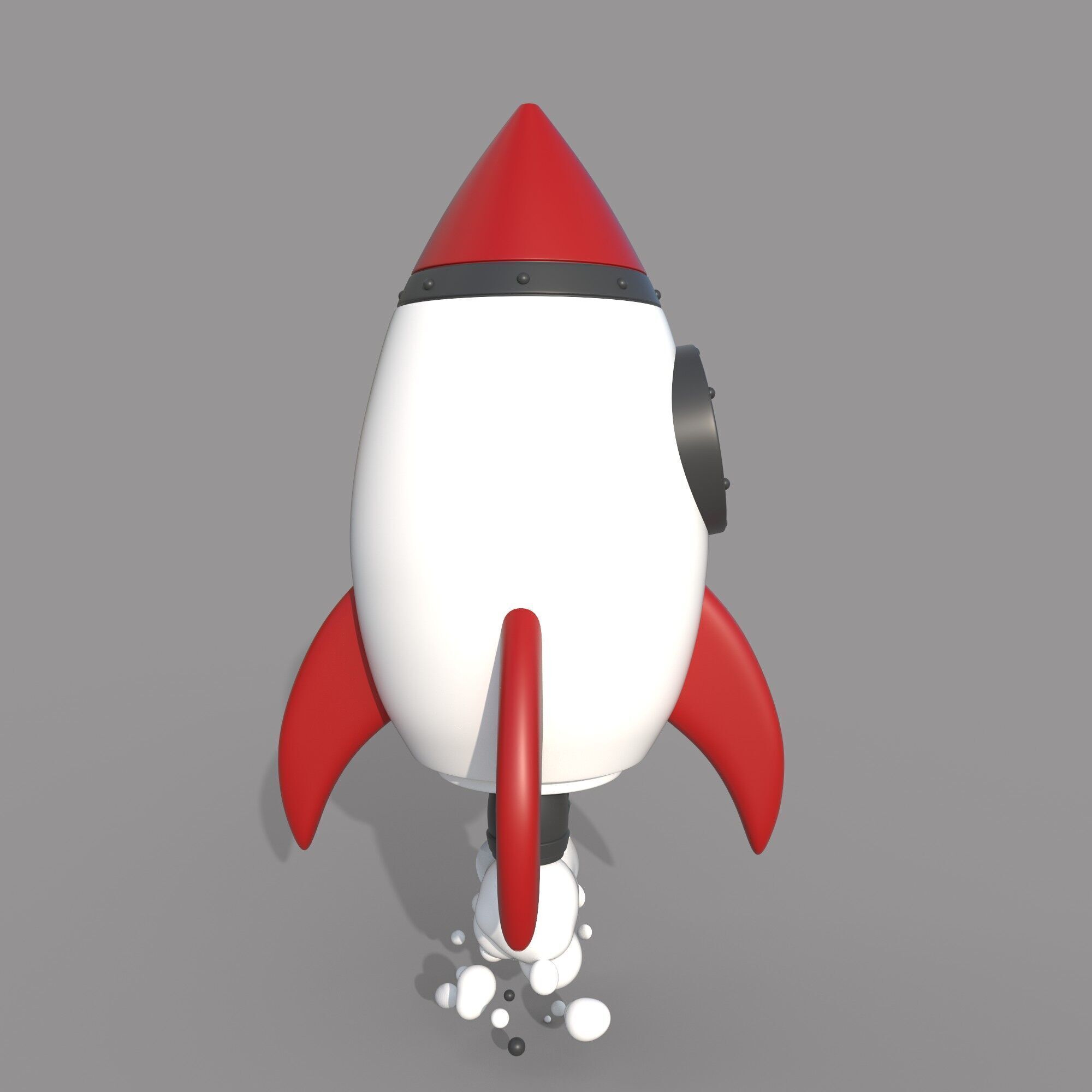 Toy Rocket 3D model_4