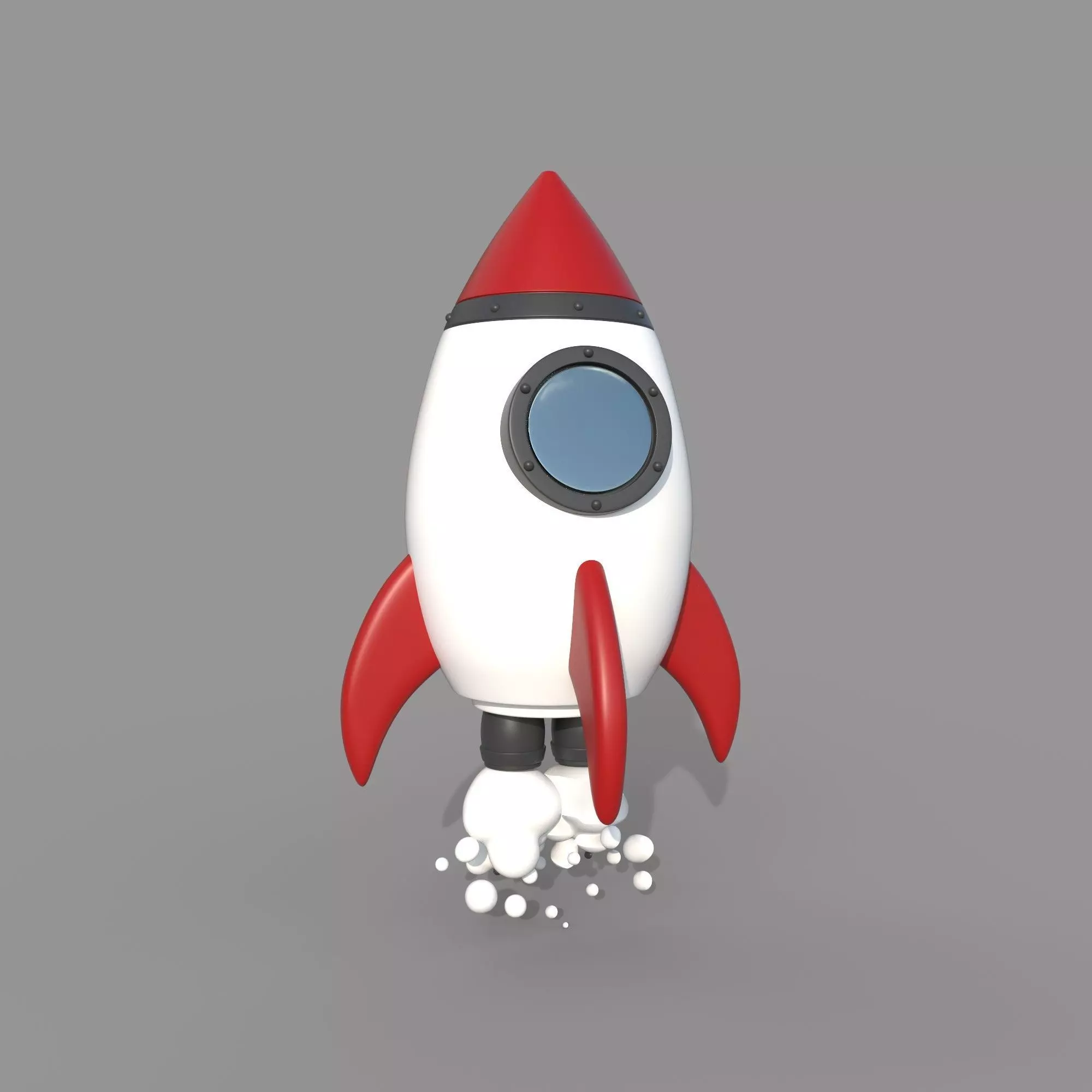 Toy Rocket 3D model_0