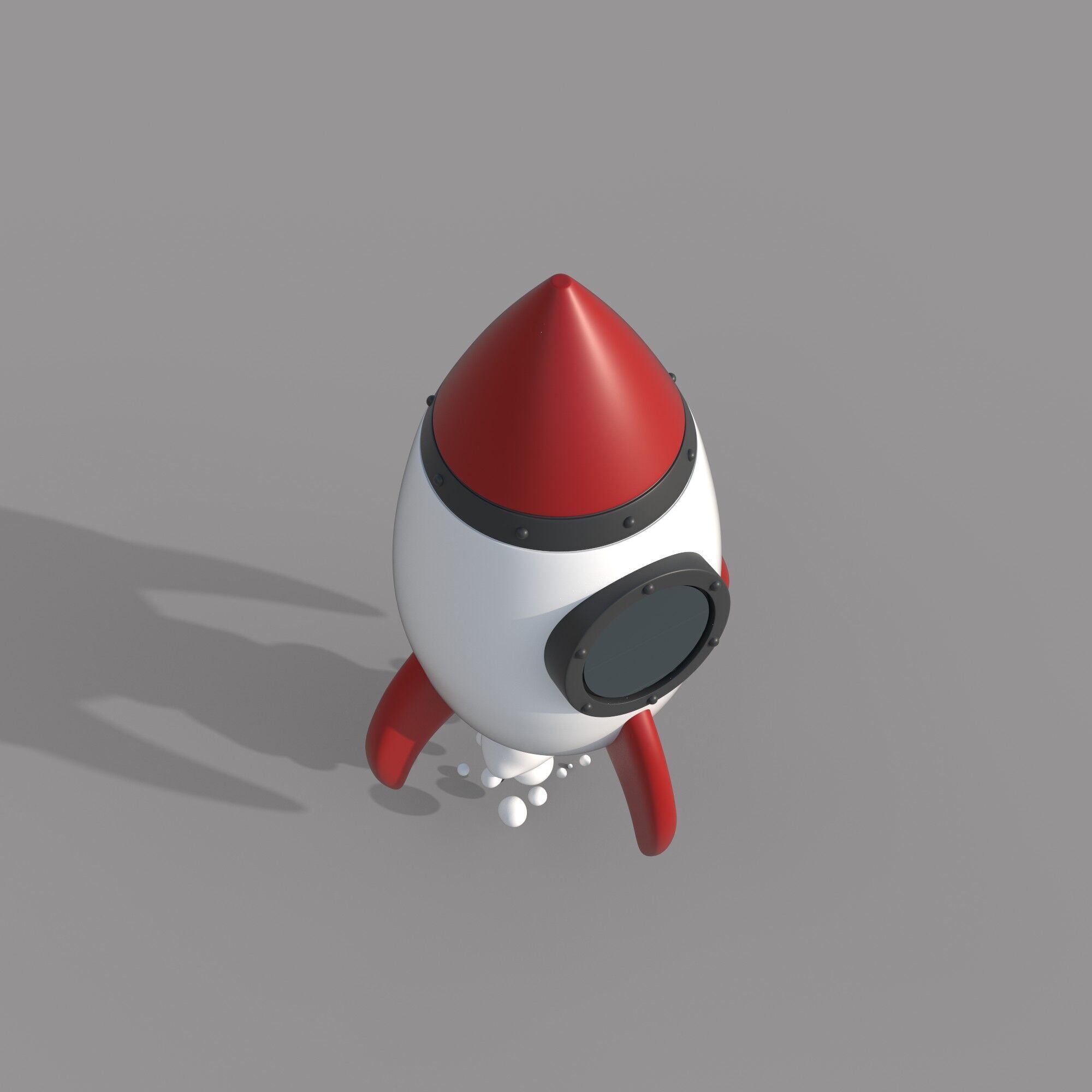 Toy Rocket 3D model_3