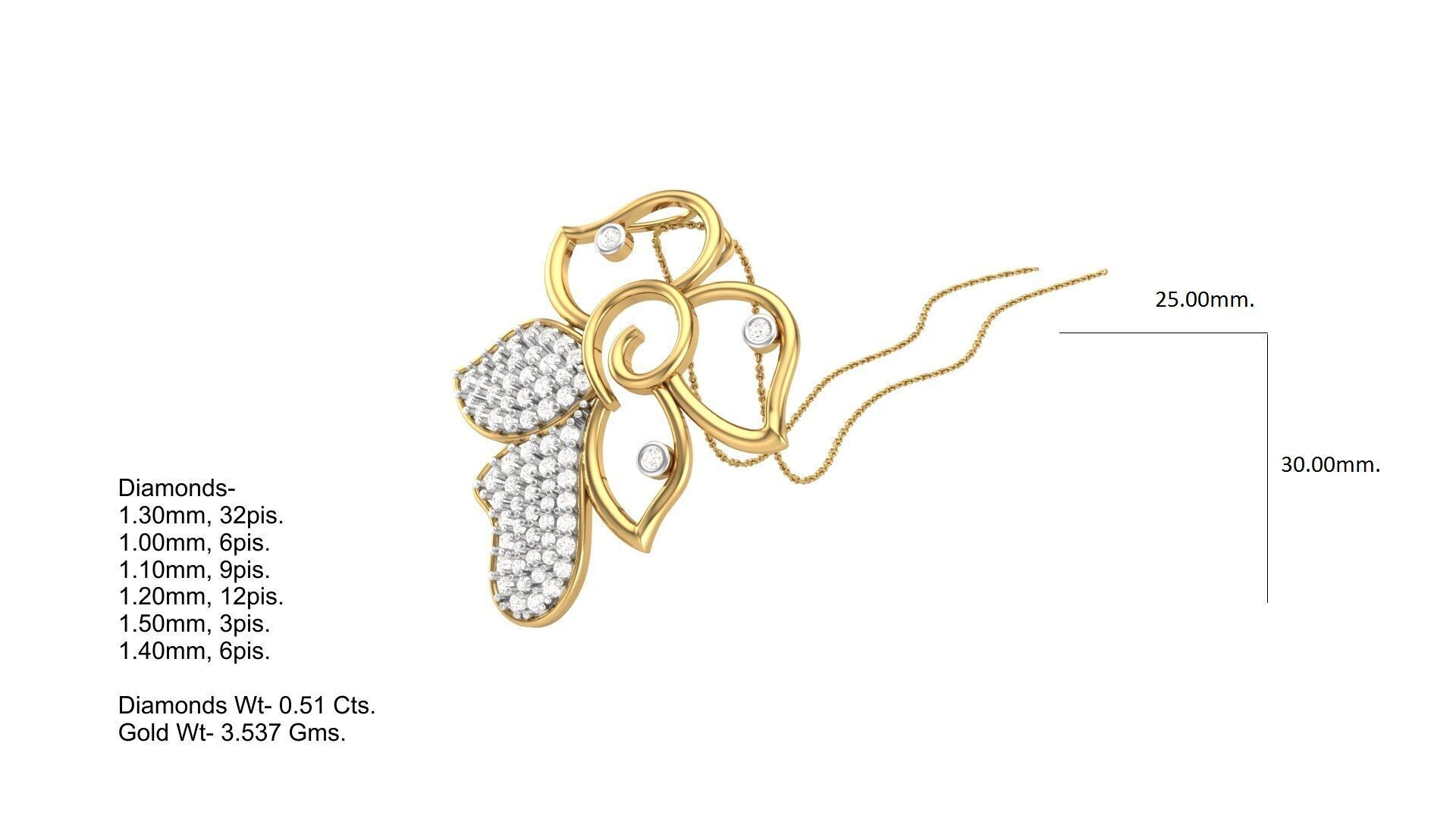 Pendant Earring Set Designs Lot 3D print model_65